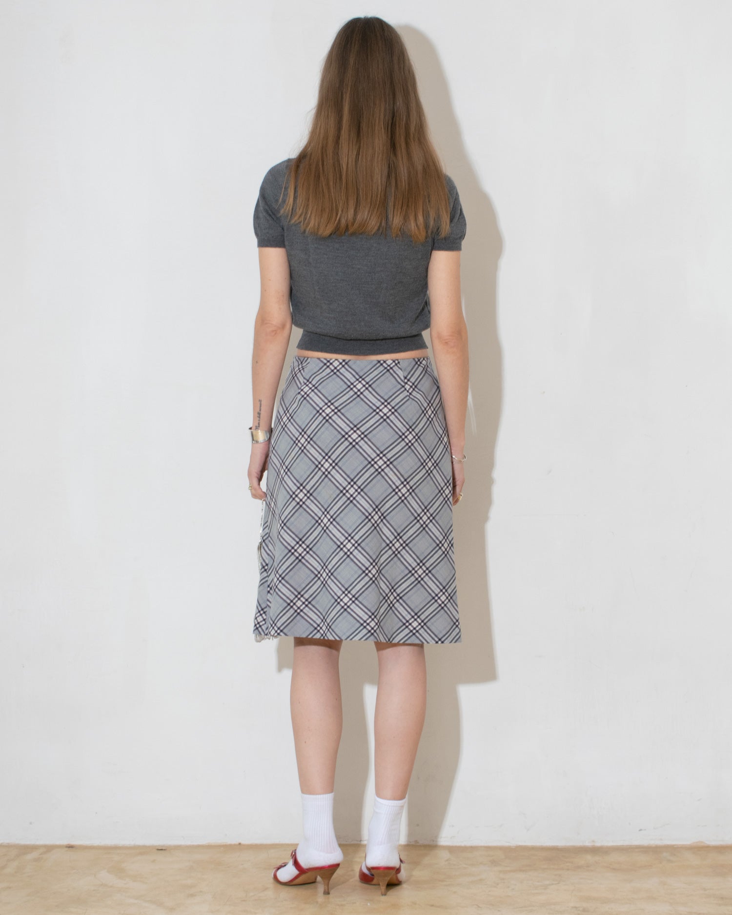 '90s Plaid Skirt