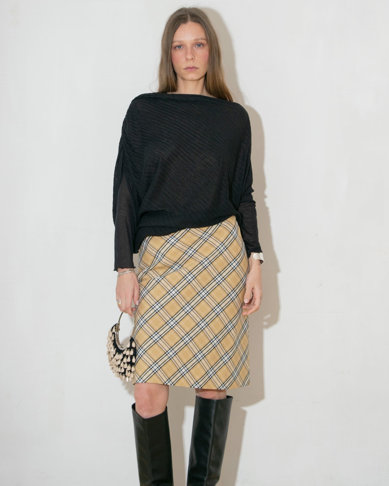 '90s Plaid Skirt
