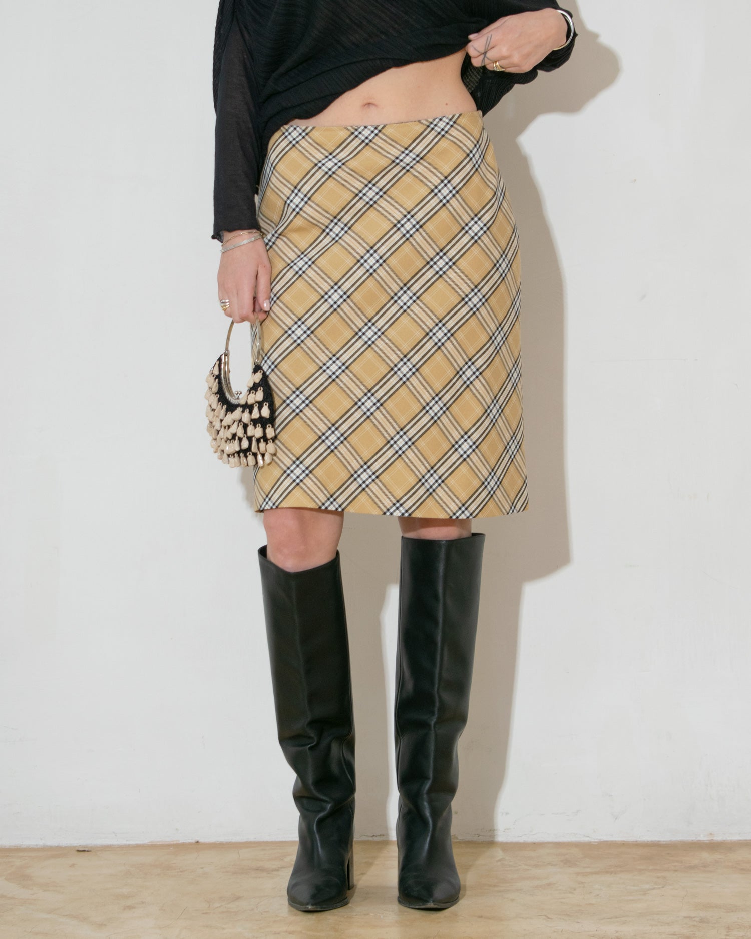 '90s Plaid Skirt