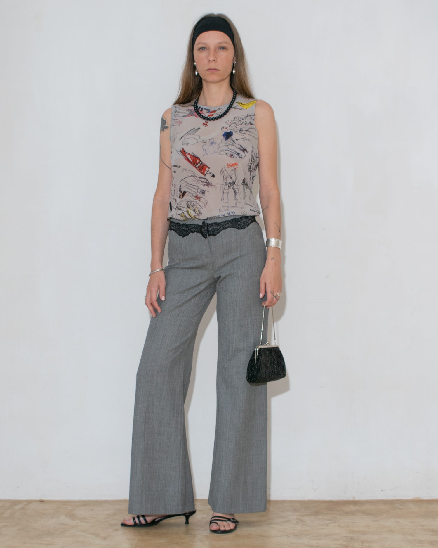Lace Trim Trousers
