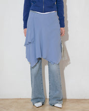 Silk Asymmetric Skirt