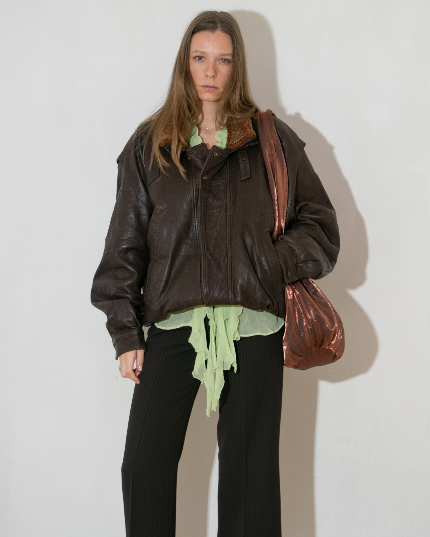 Leather Aviator Jacket