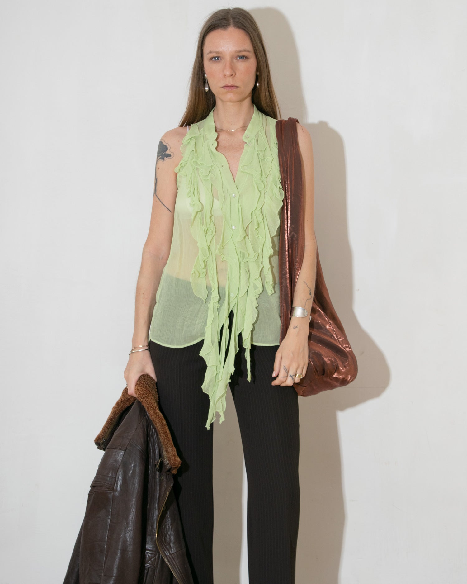 Max Mara Ruffle Blouse