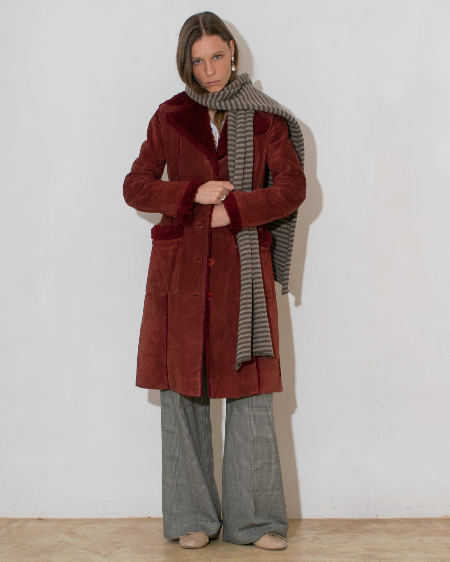 Suede Rust Coat