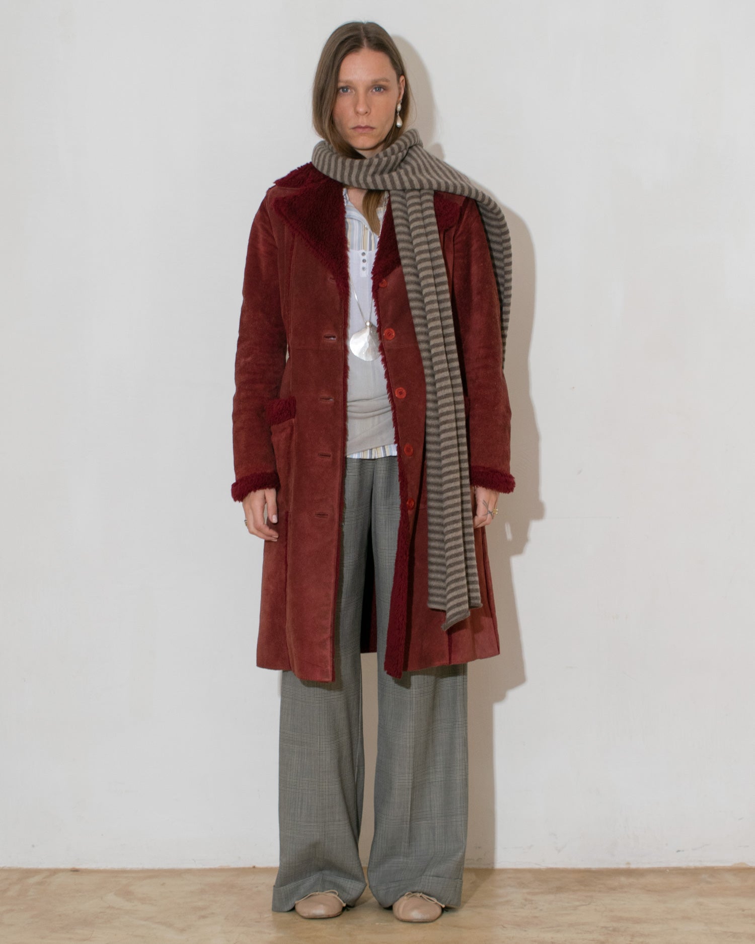 Suede Rust Coat