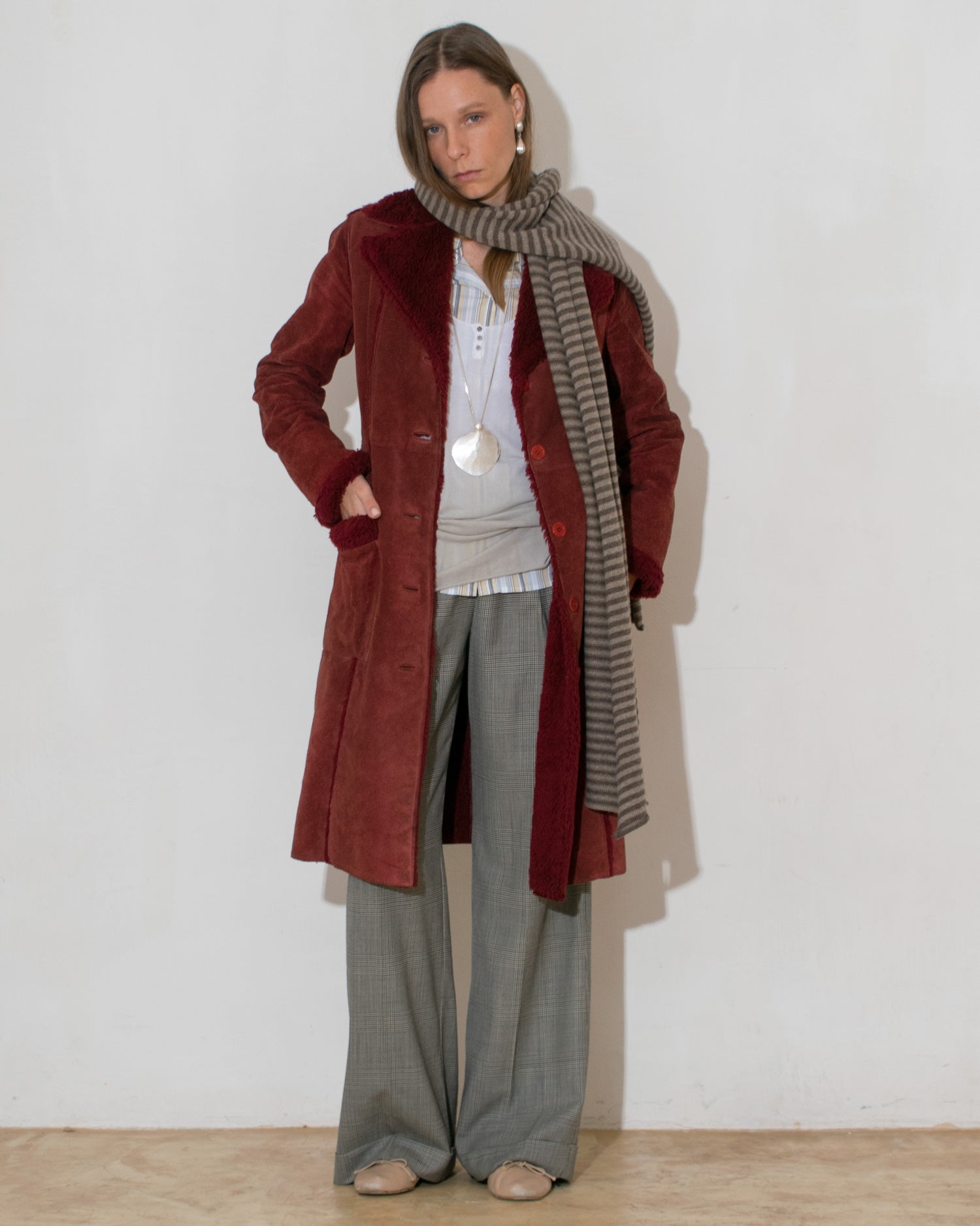Striped Wool Scarf