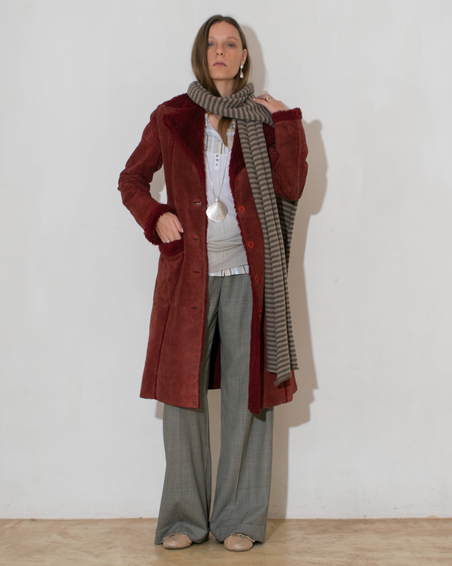 Striped Wool Scarf