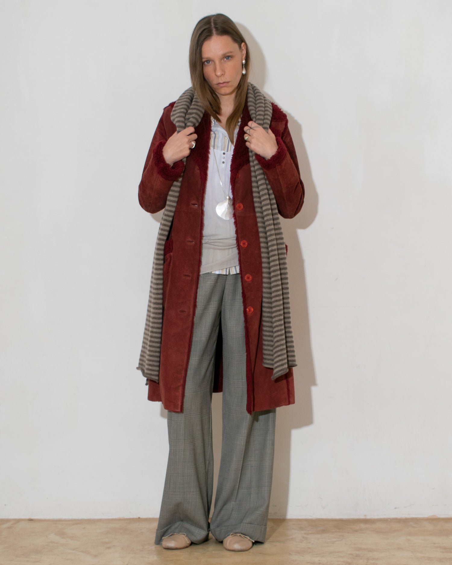 Suede Rust Coat