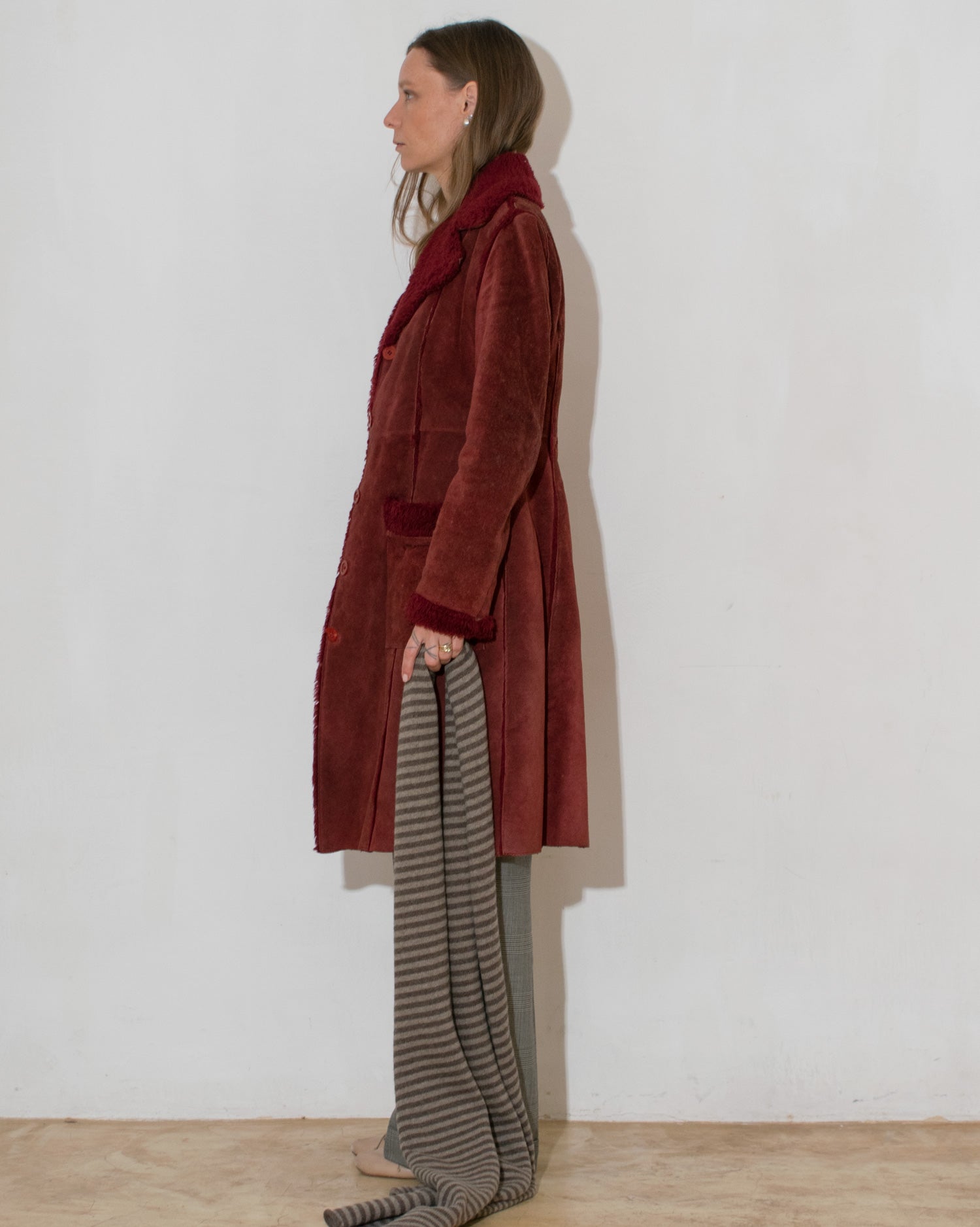 Suede Rust Coat