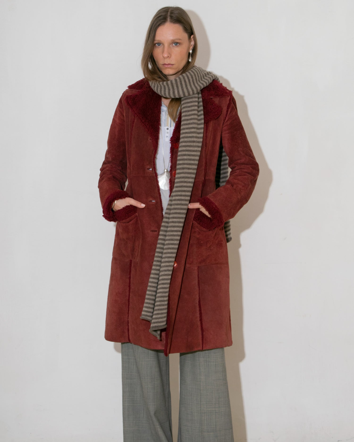 Suede Rust Coat