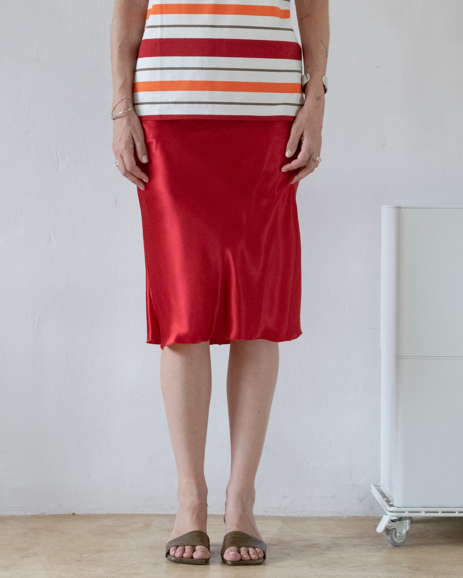 Silk Slip Skirt
