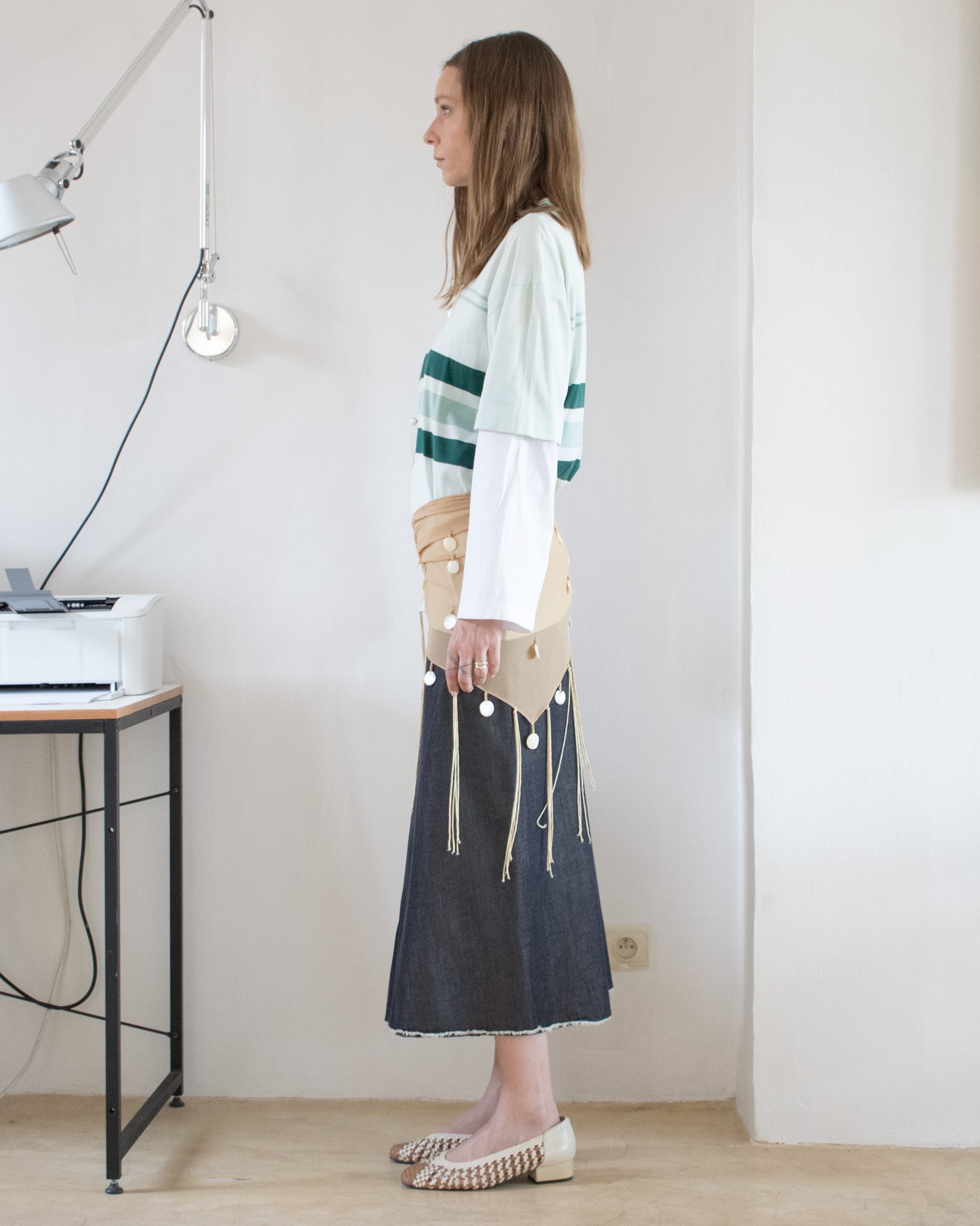 Raw Edge Skirt