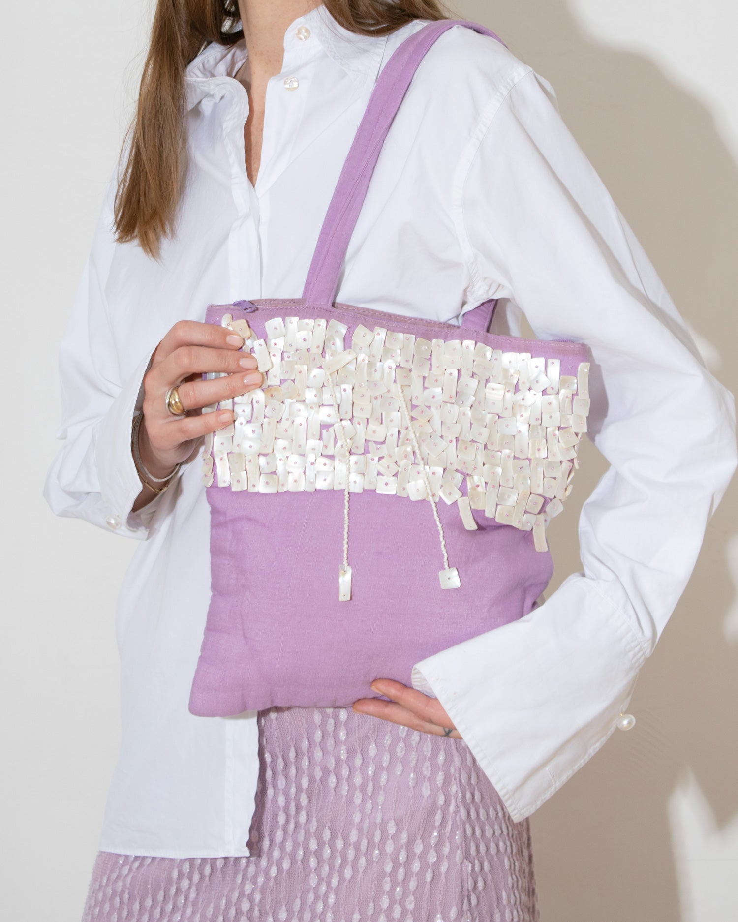 Mother of Pearl Bag (Lilac)