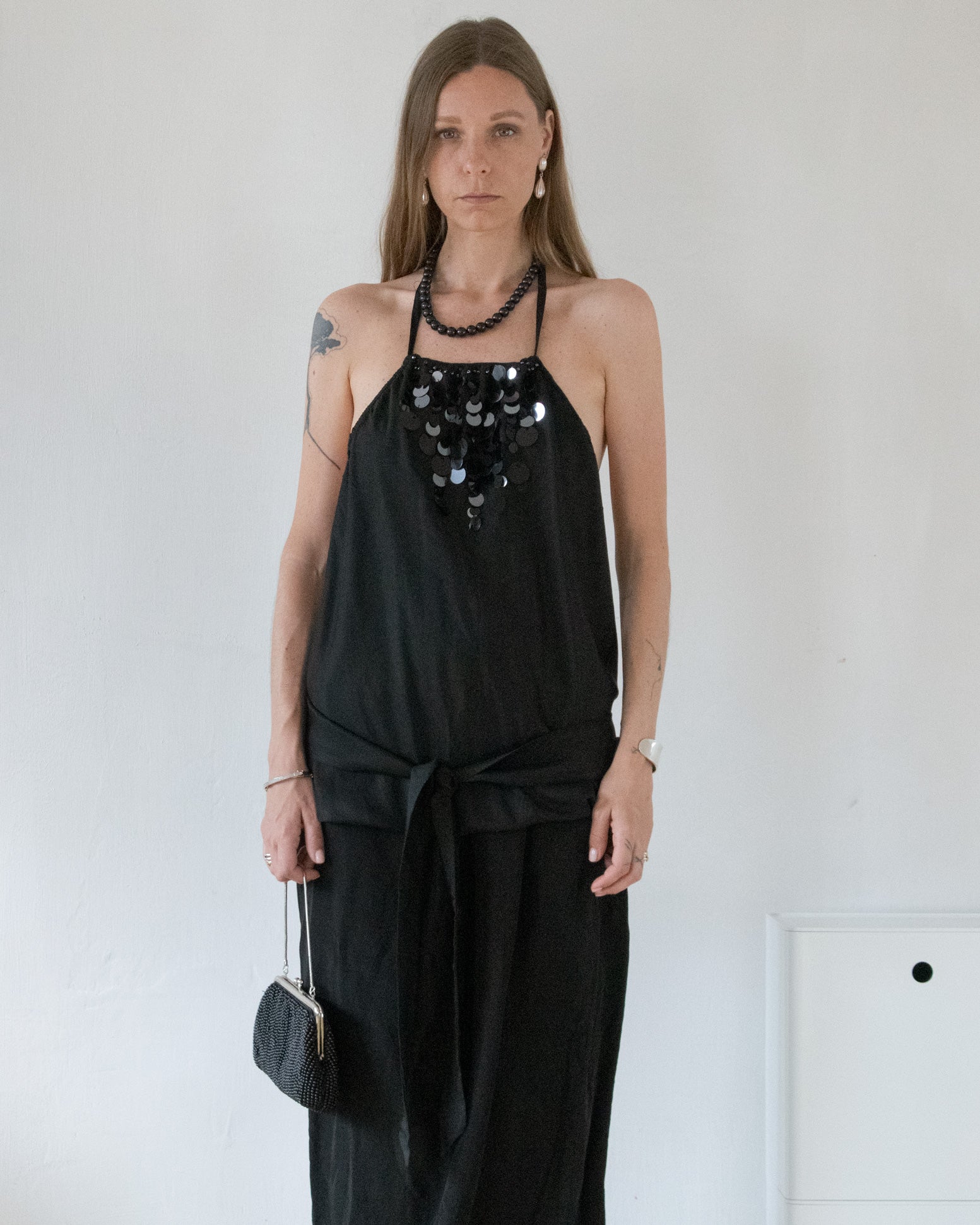 Sequin Halter Top