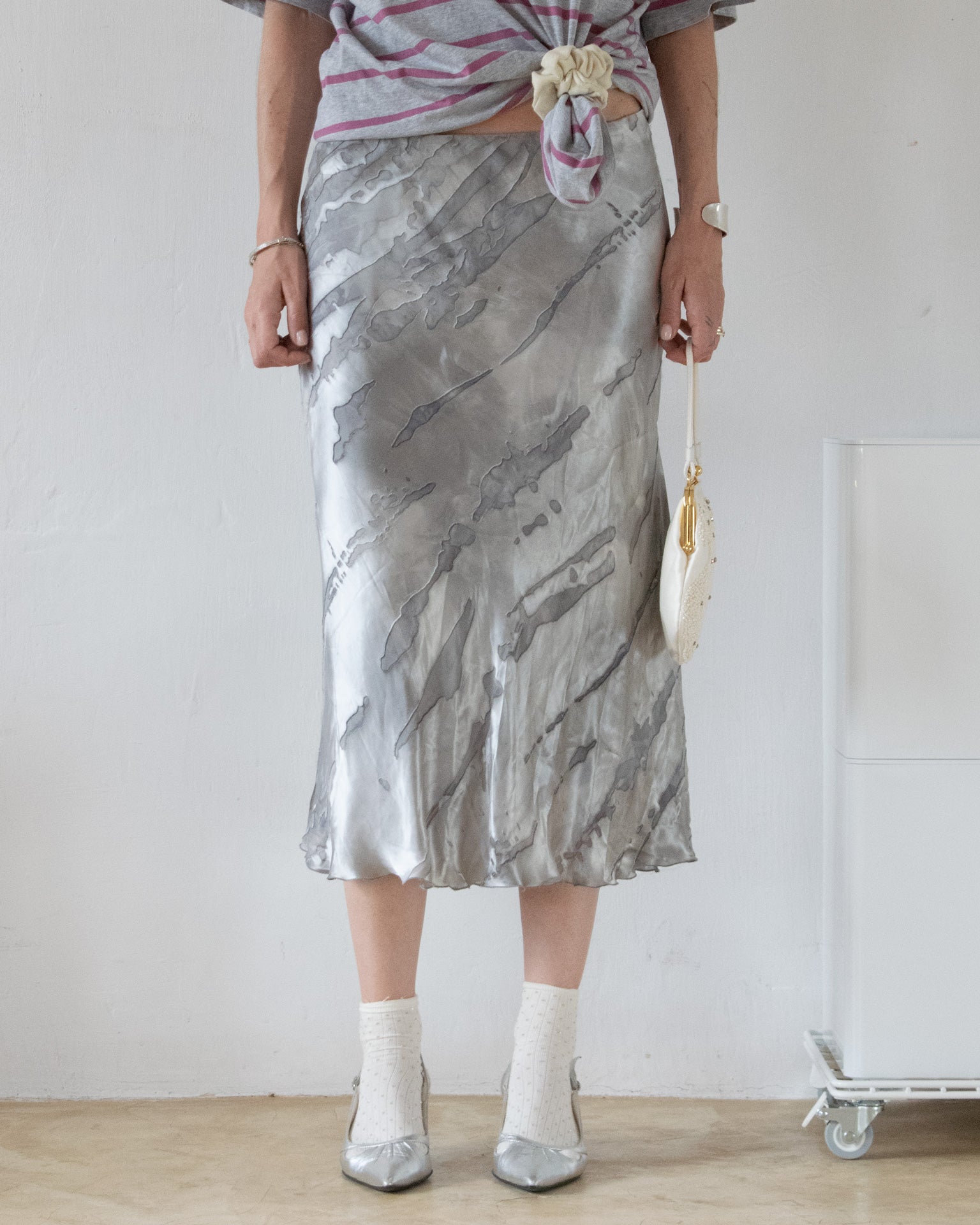Silk Bias Cut Skirt