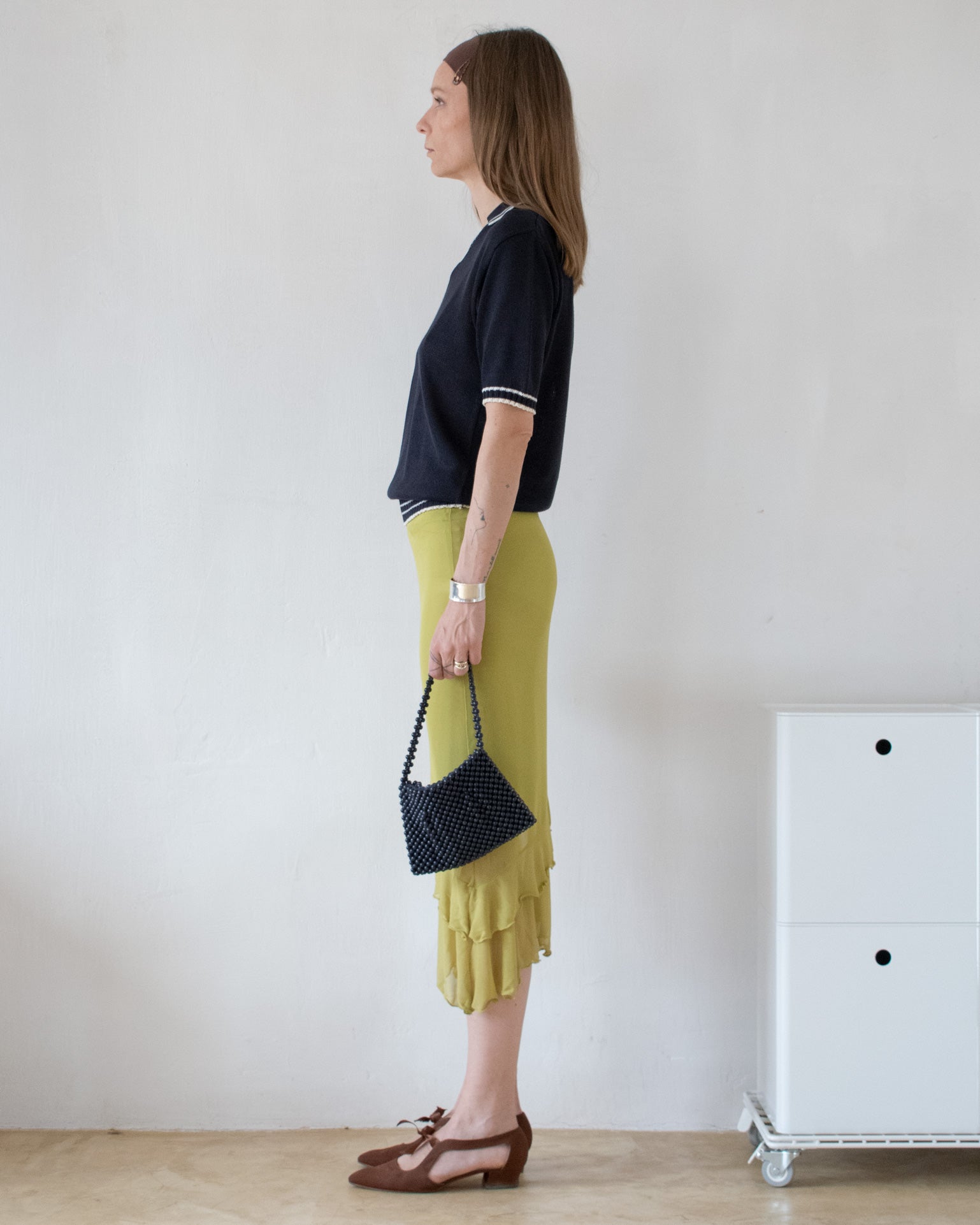 Asymmetric Chiffon Skirt