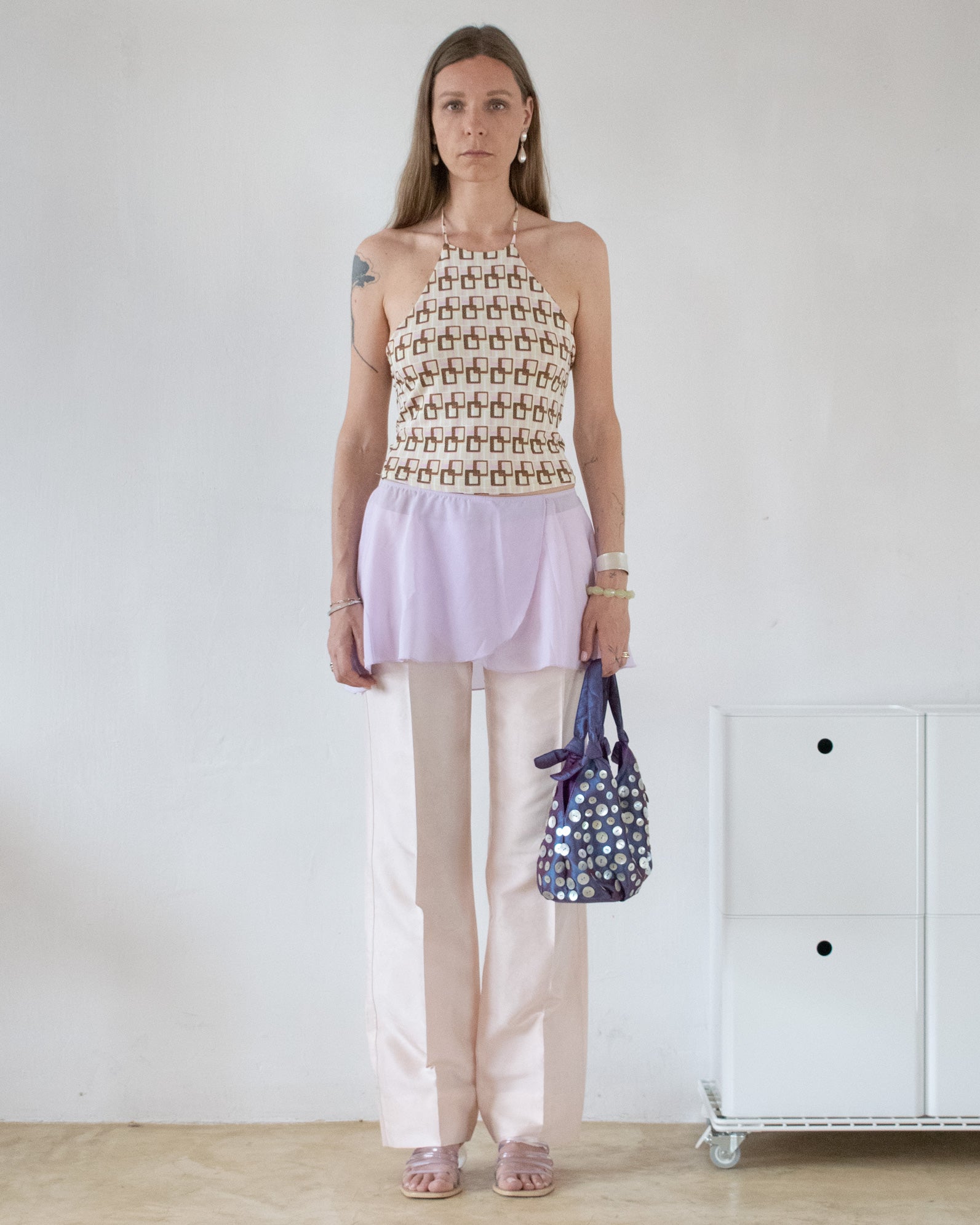Shantung Silk Pants