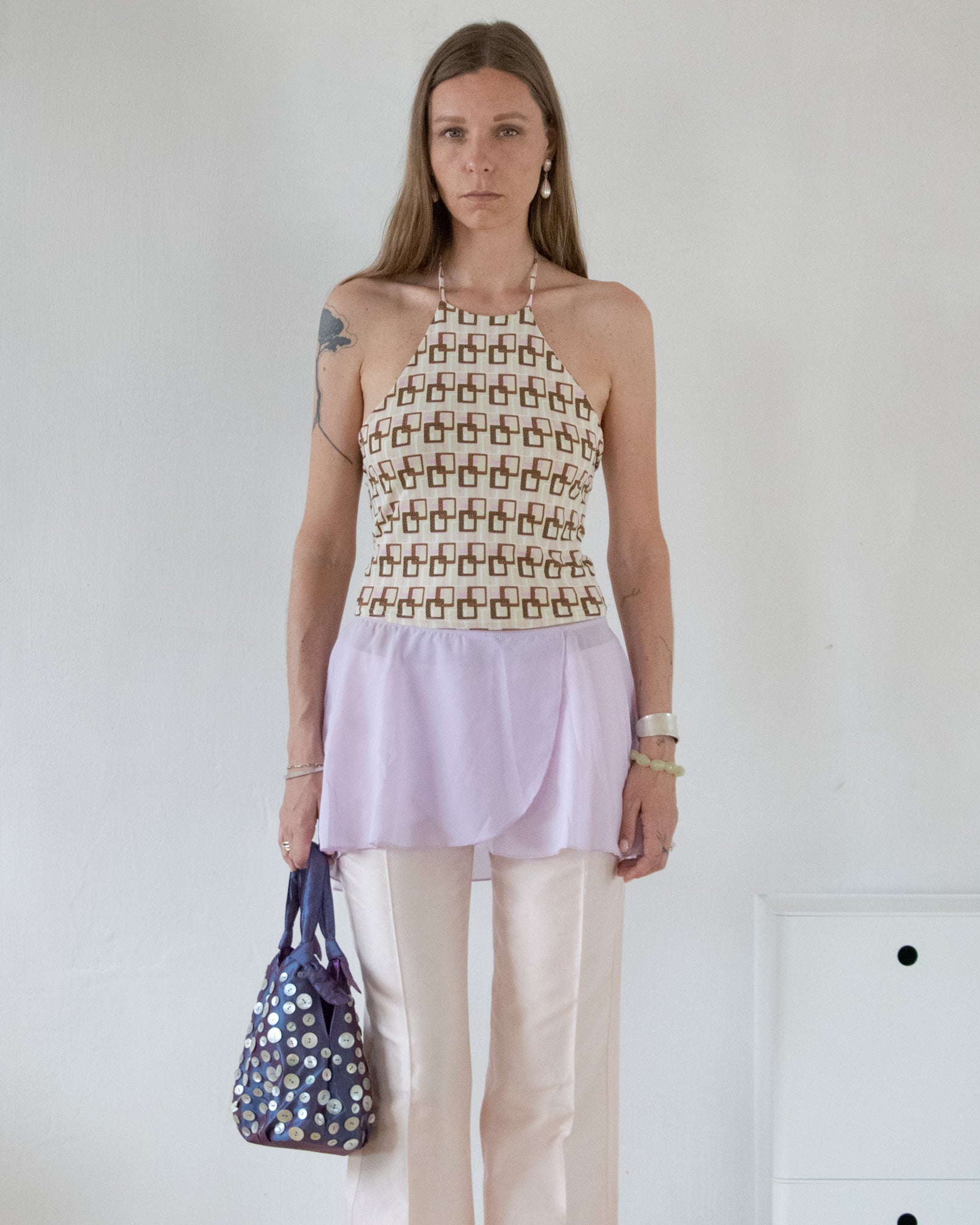 Printed Halter Top