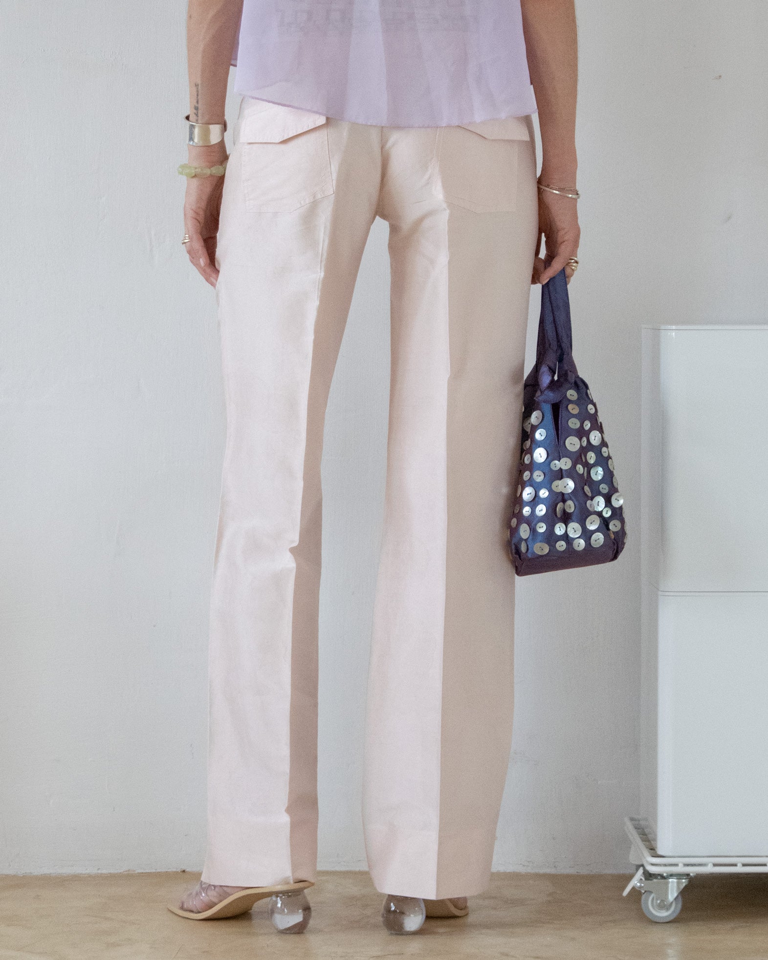 Shantung Silk Pants