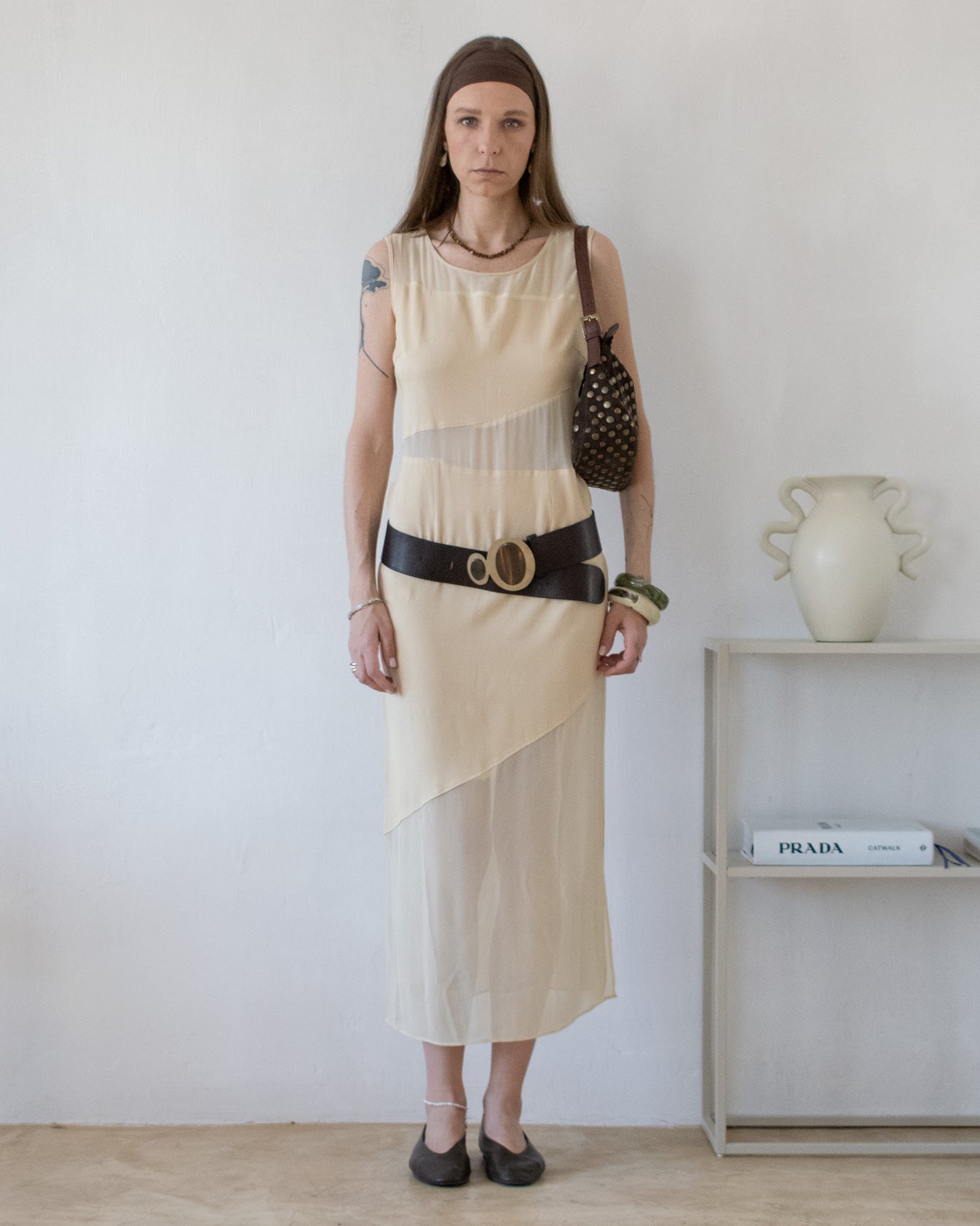 Sheer Panelled Dress