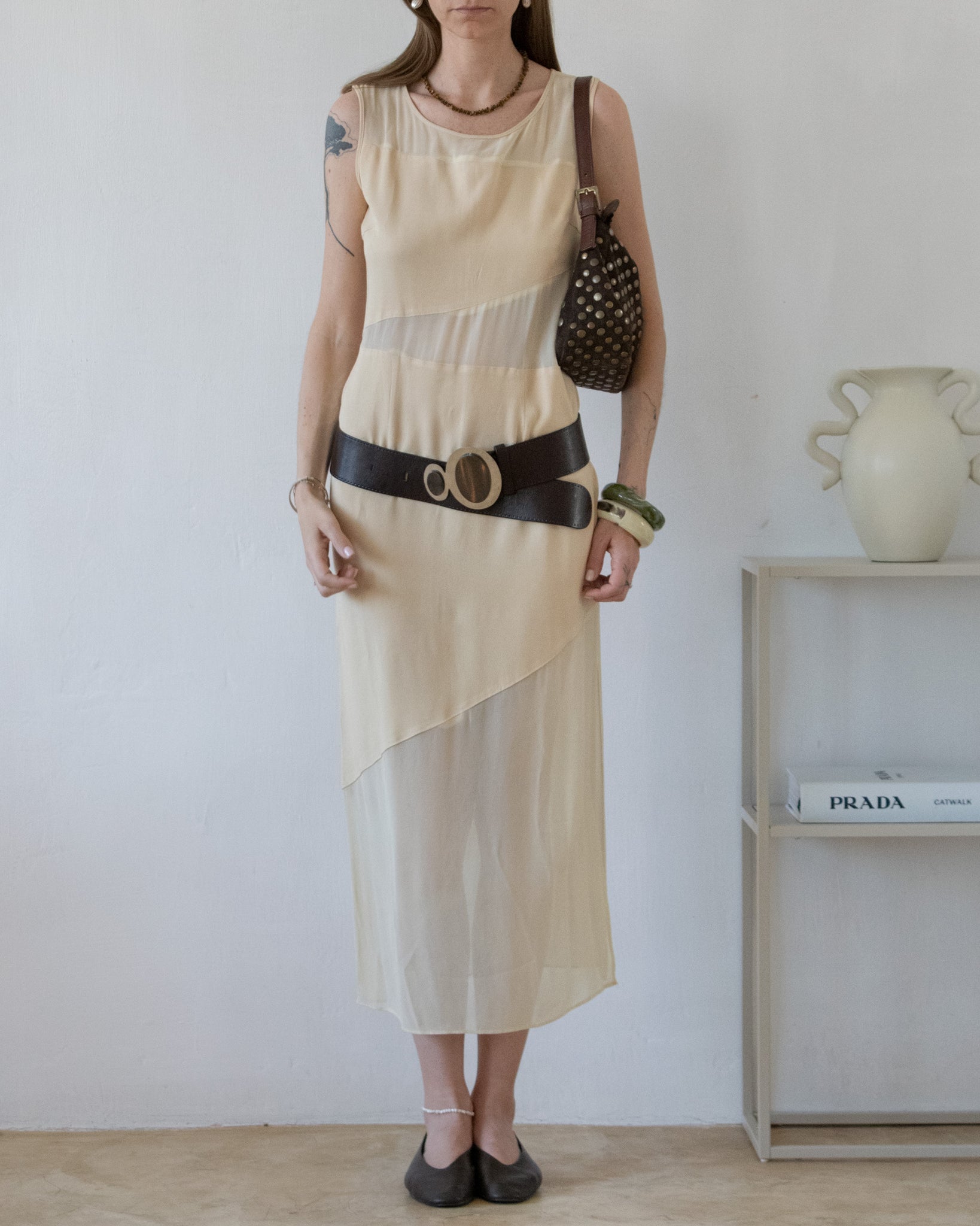Sheer Panelled Dress