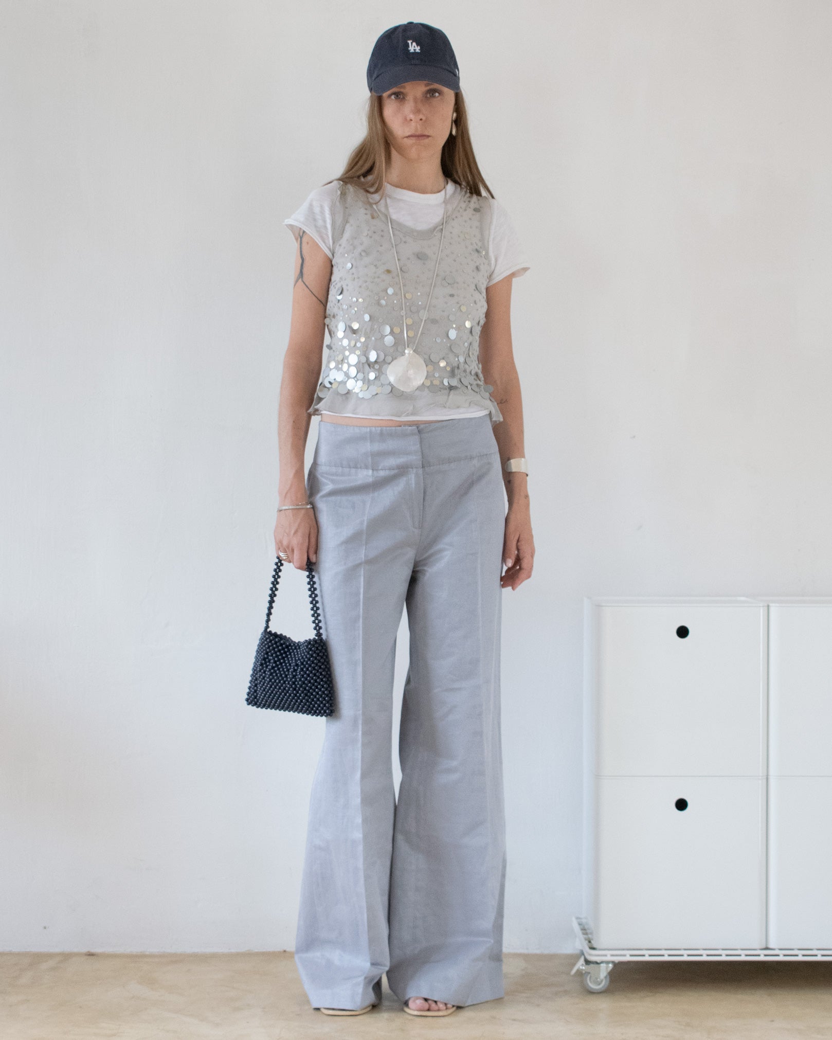 Silk Sequin Top