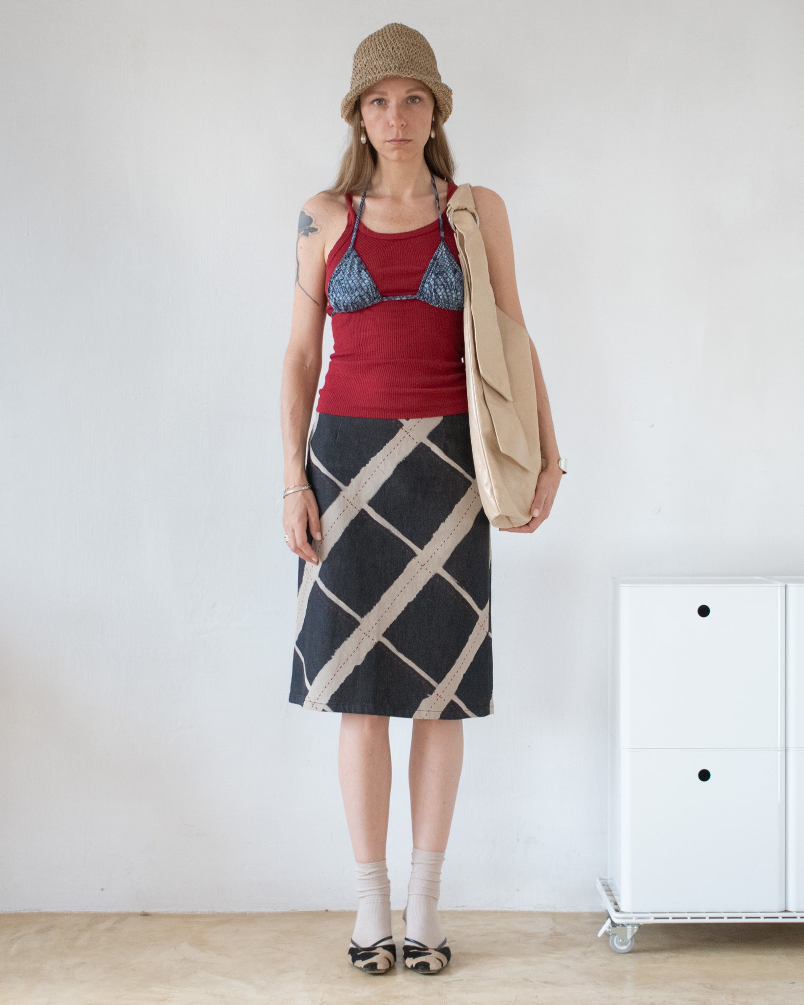 Graphic Midi Skirt