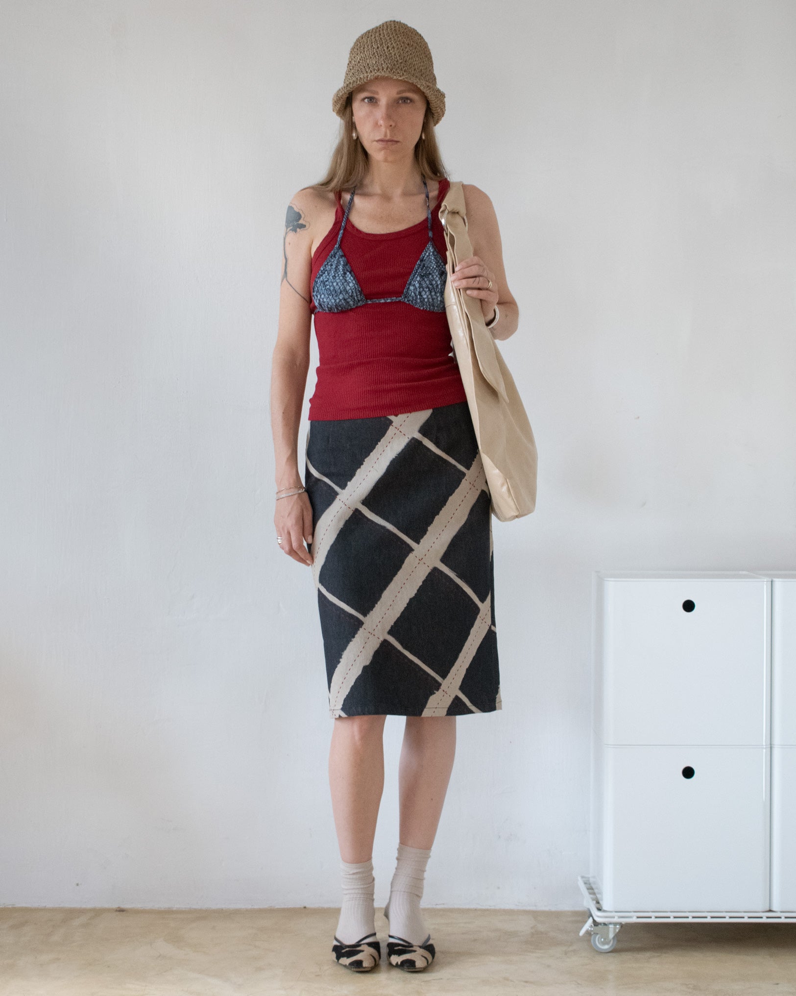 Graphic Midi Skirt