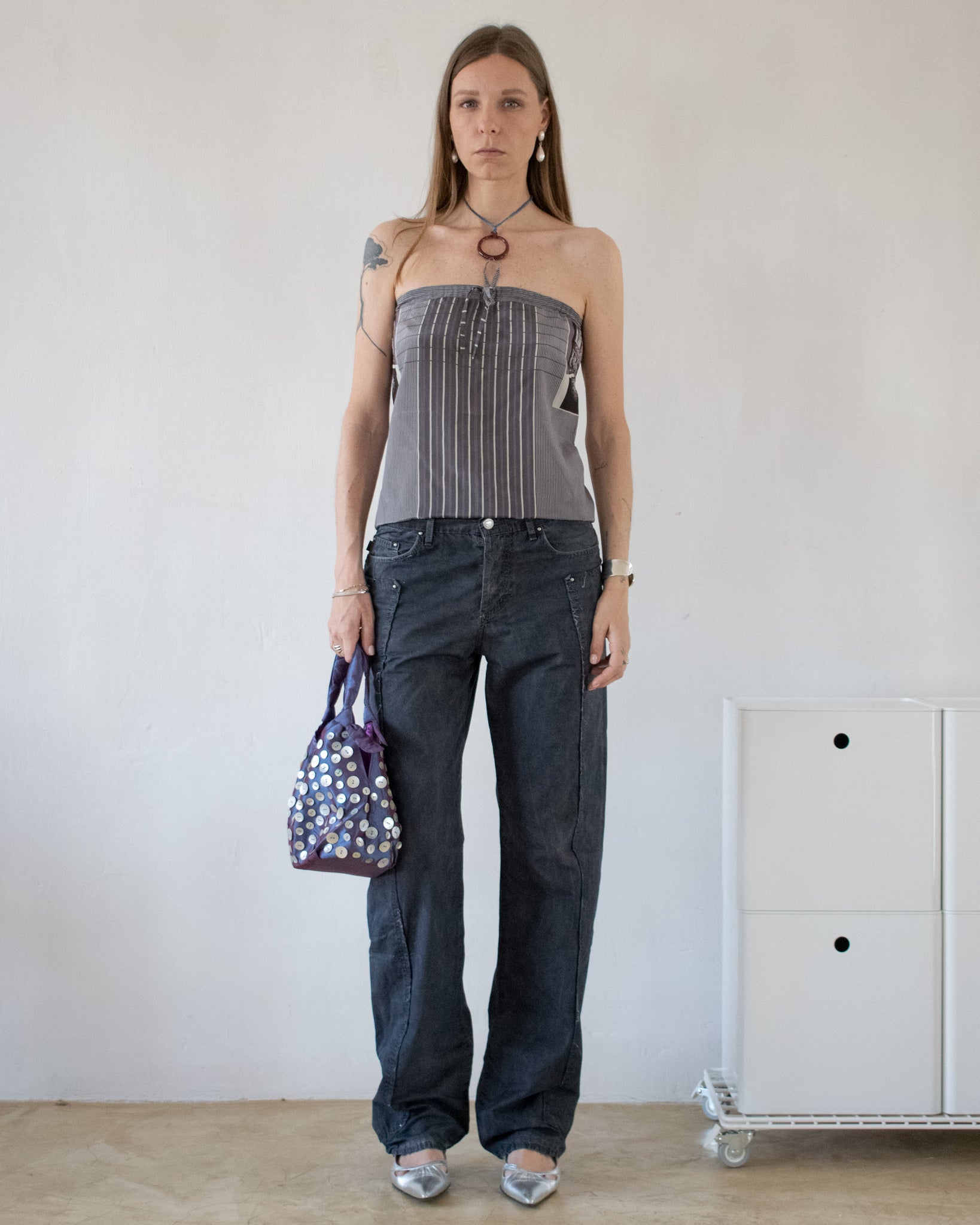 Graphic Silk Top