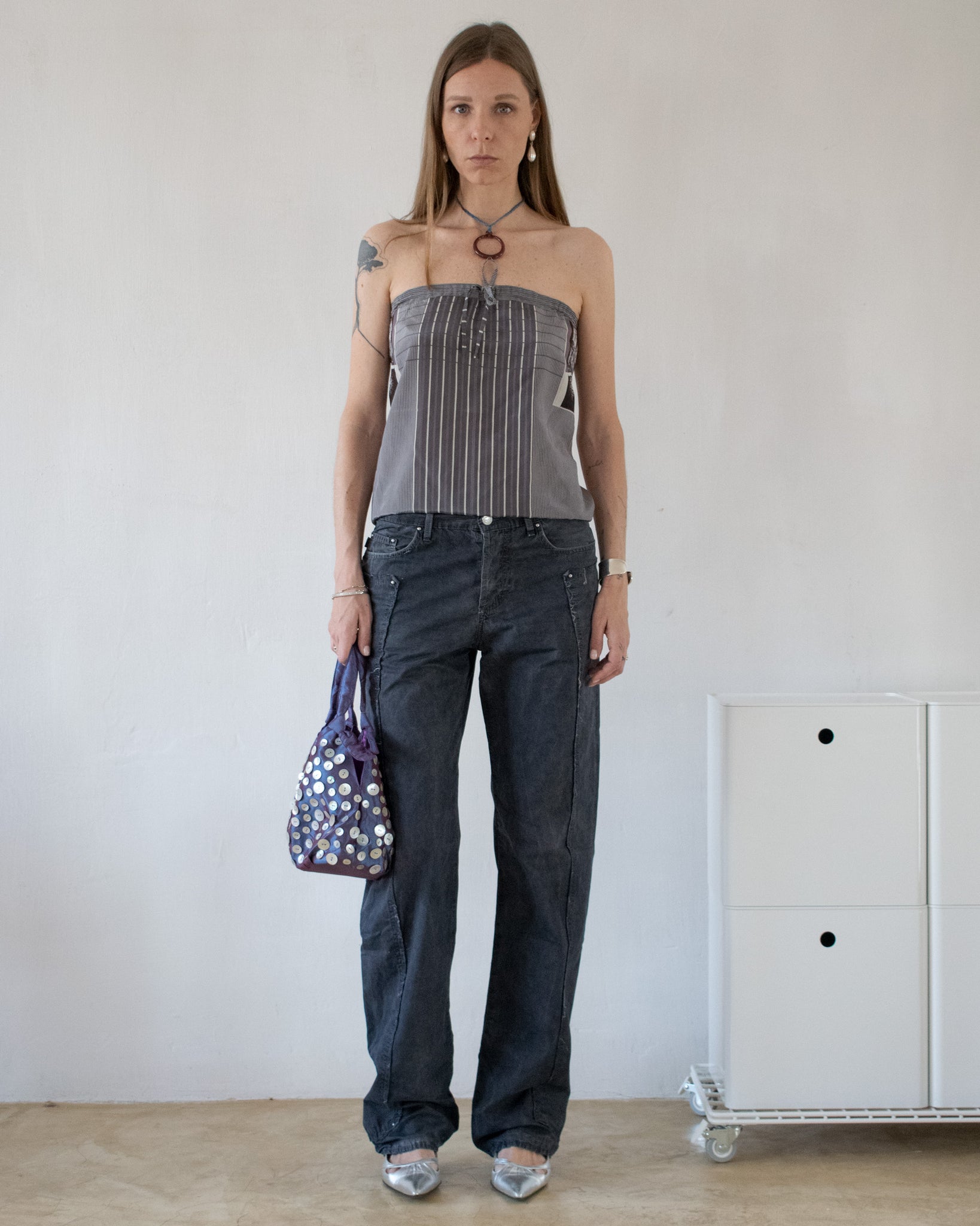 Graphic Silk Top