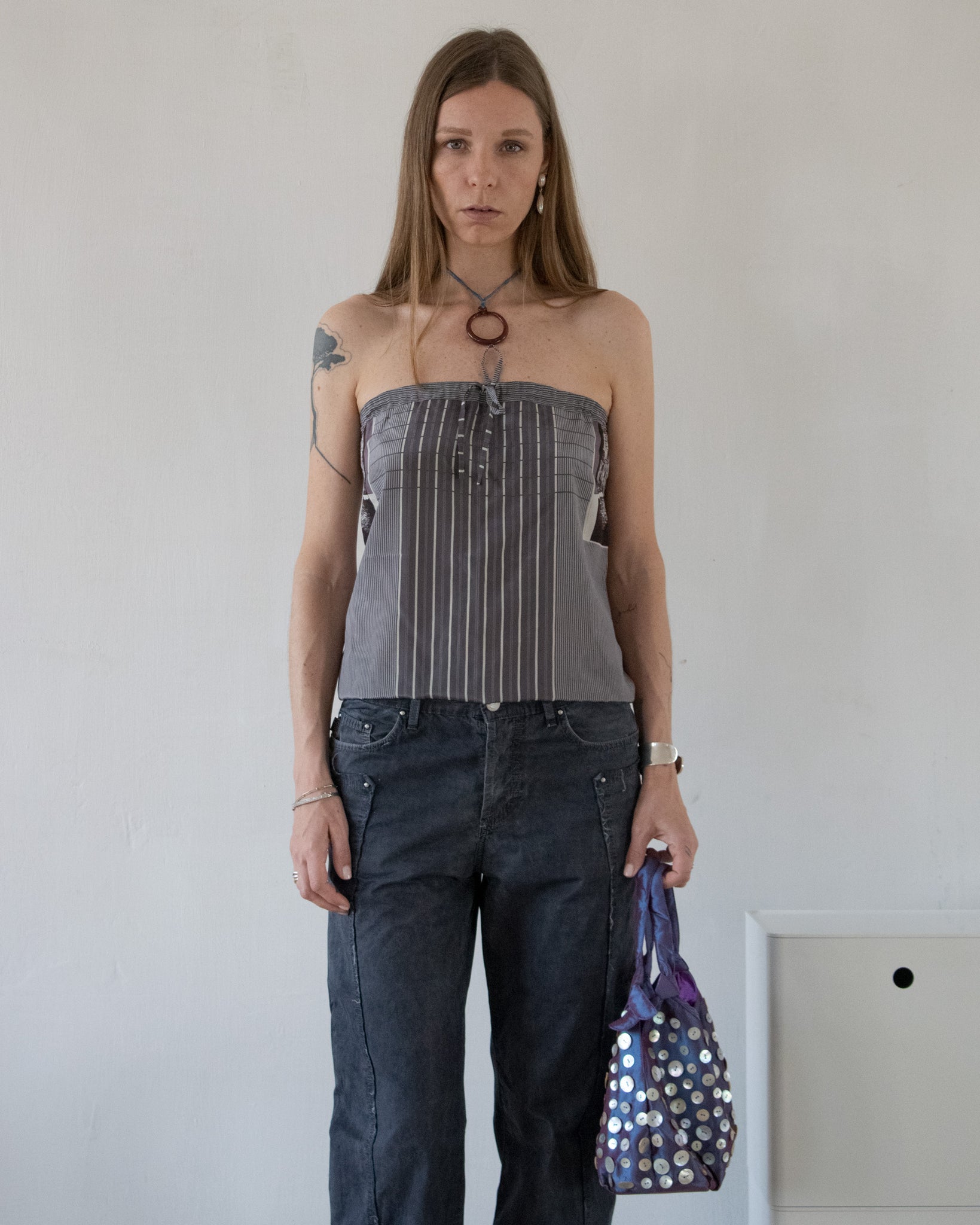 Graphic Silk Top