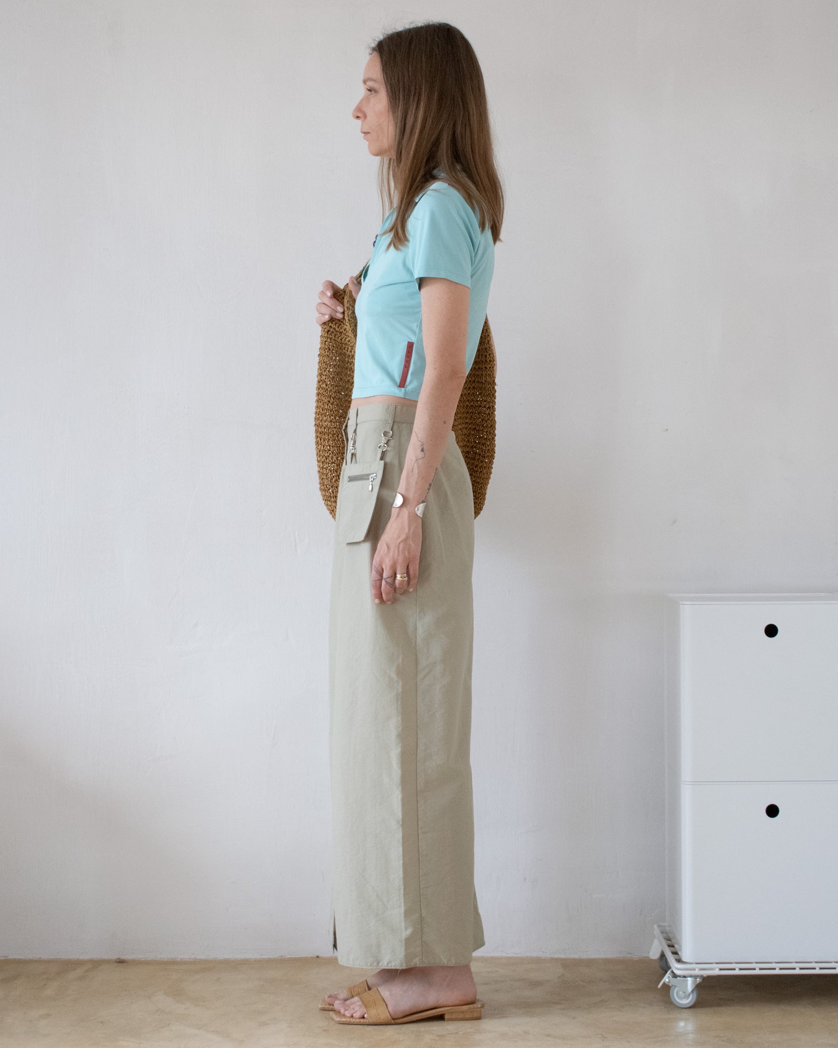 Prada Cropped Polo