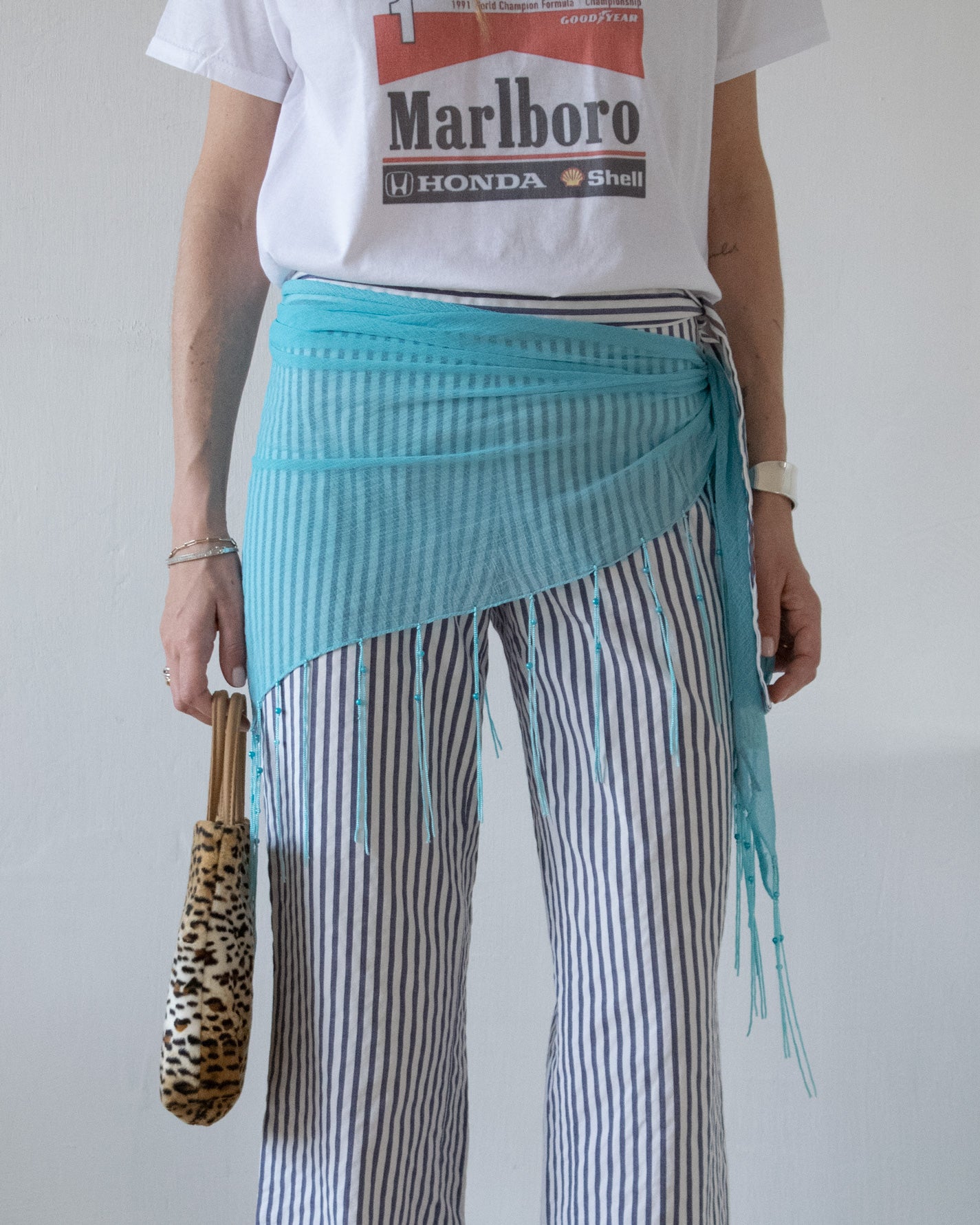 Turquoise Sheer Sarong