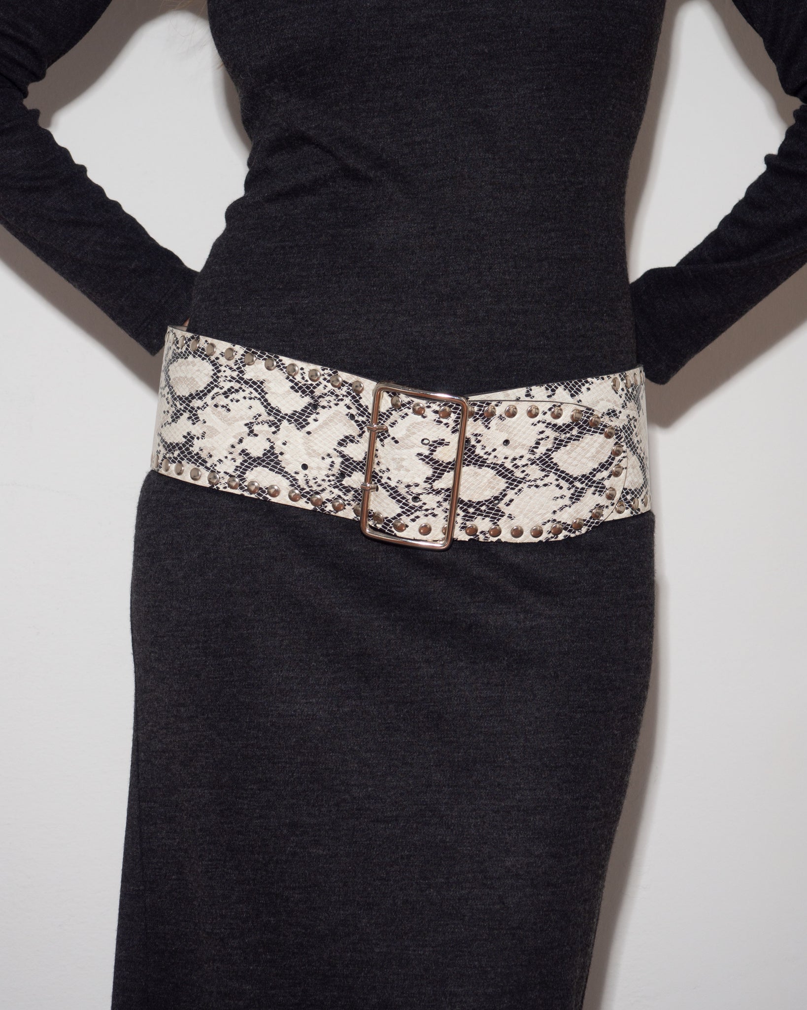 Snake Leather Belt