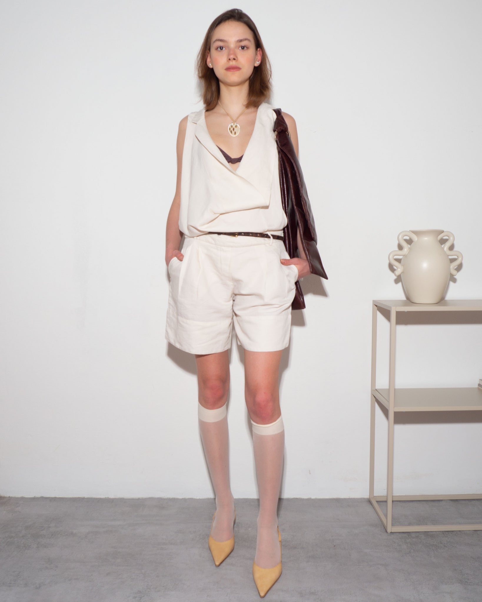 Sportmax Linen Playsuit