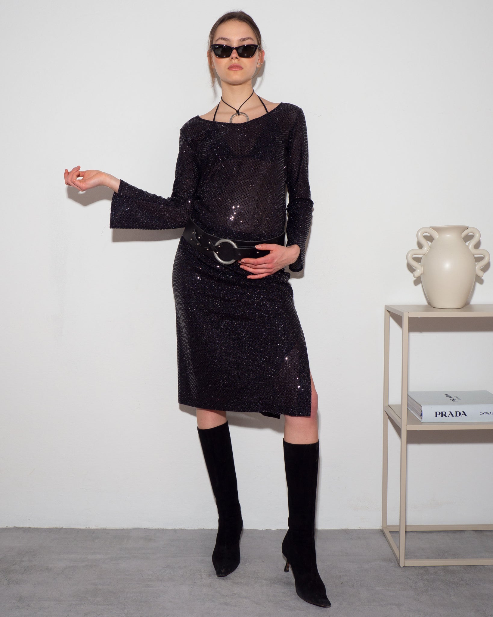 Black Sequin Co-Ord