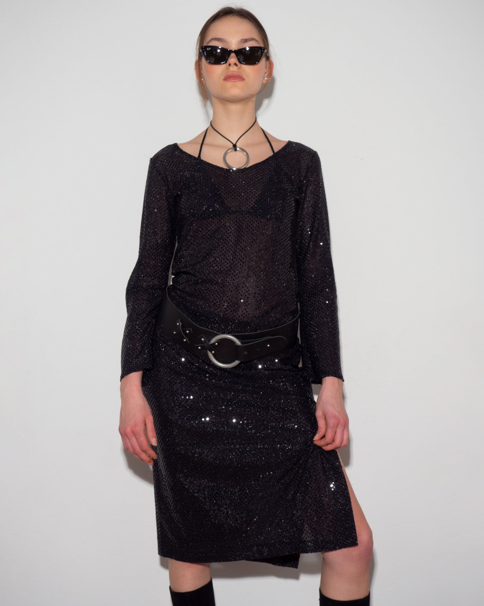 Black Sequin Co-Ord