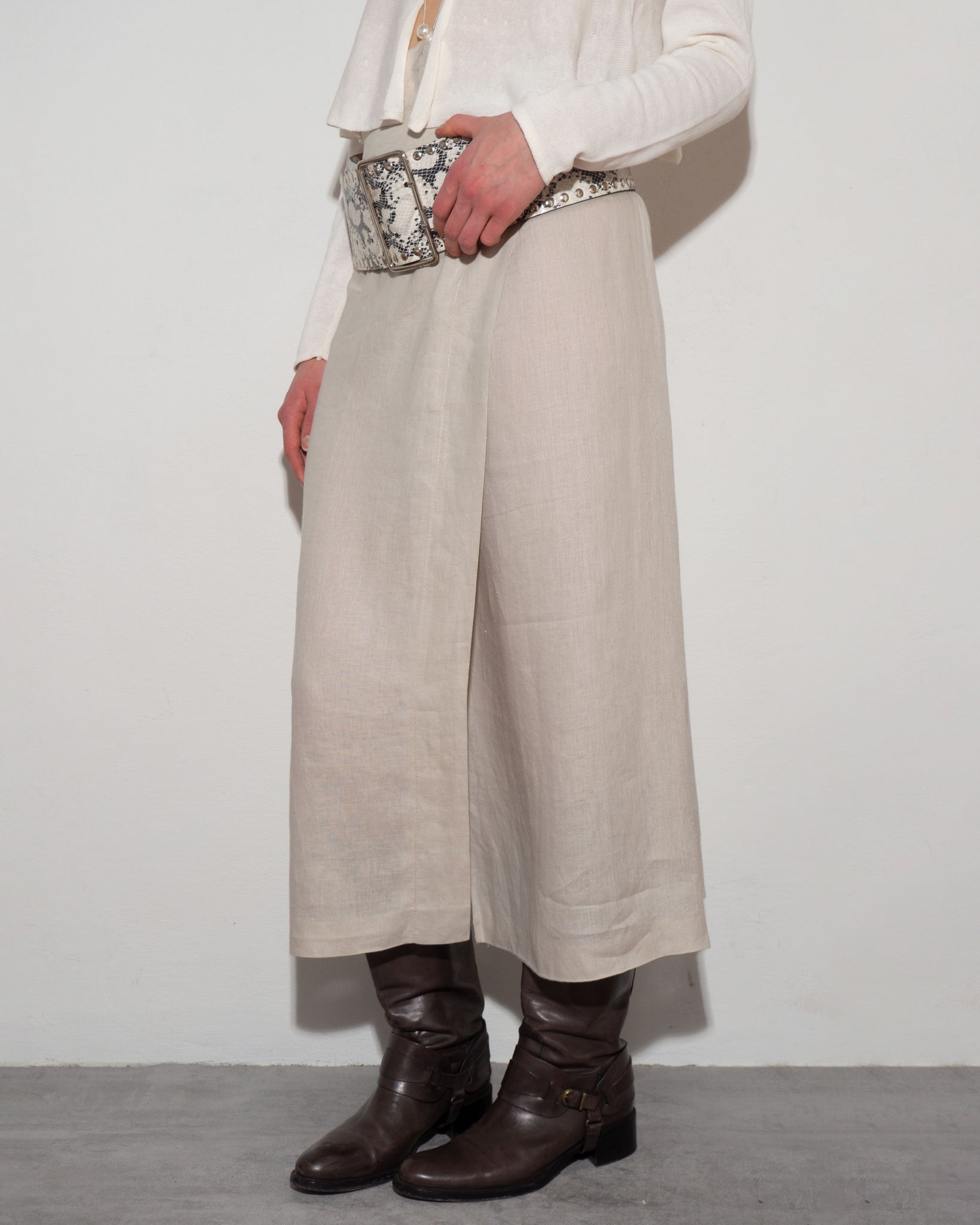 Ecru Envelope Skirt