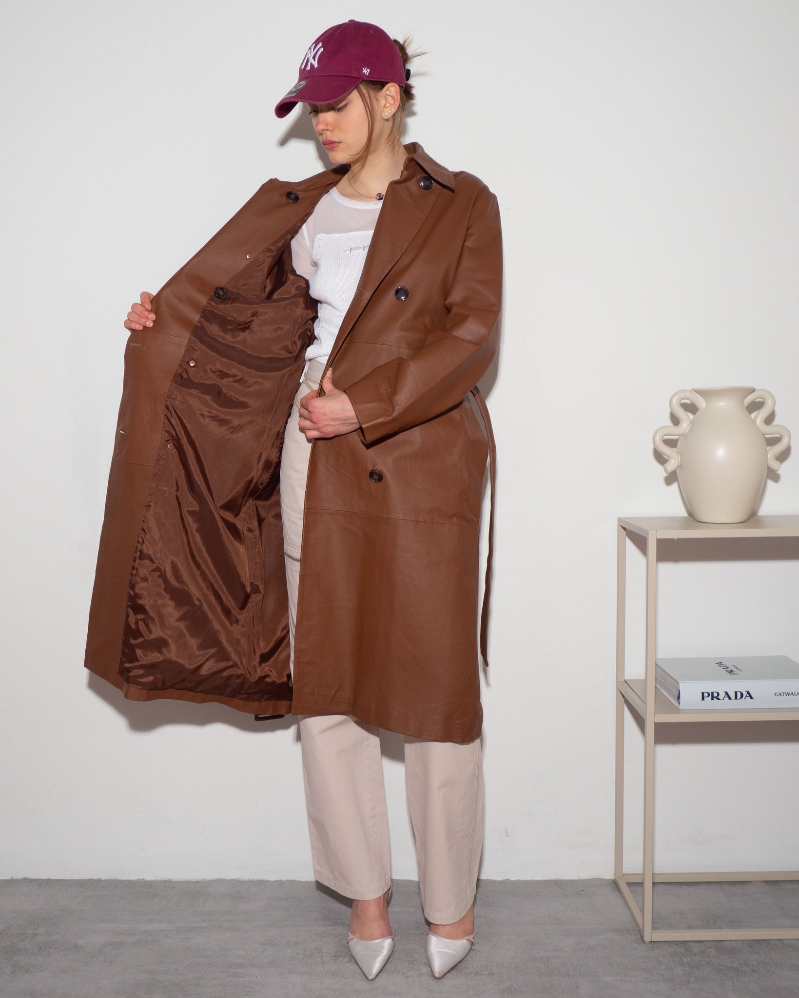 Leather Trench Coat
