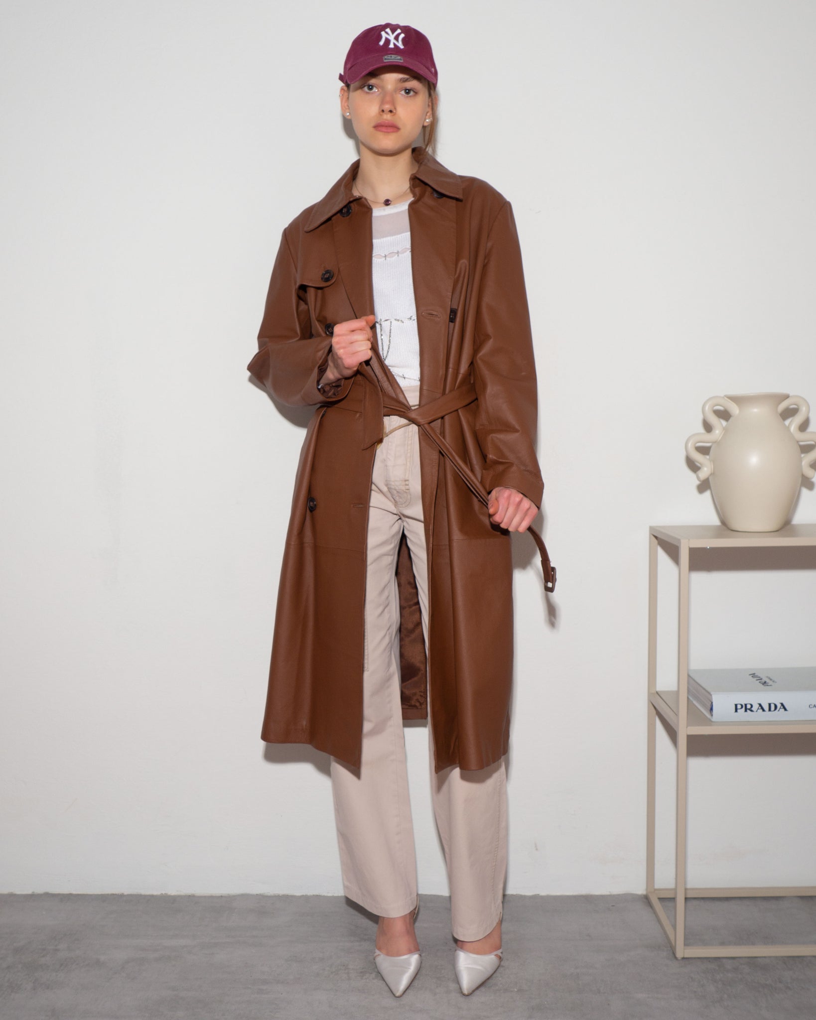 Leather Trench Coat