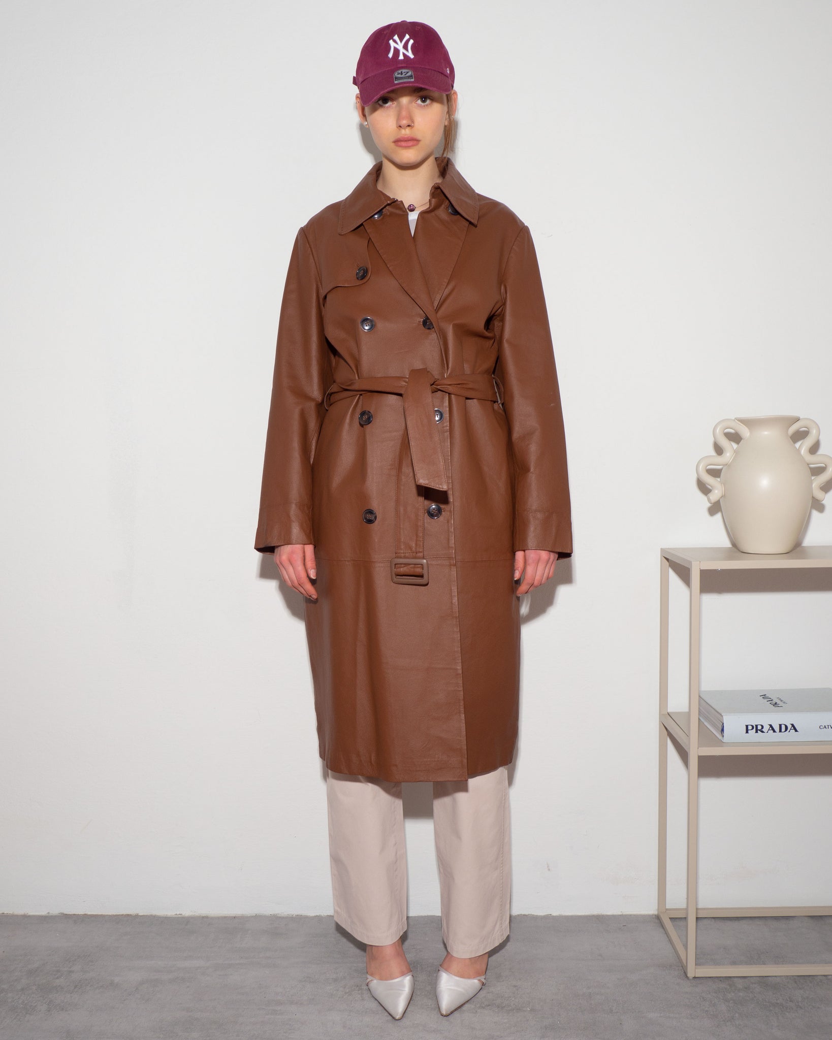 Leather Trench Coat