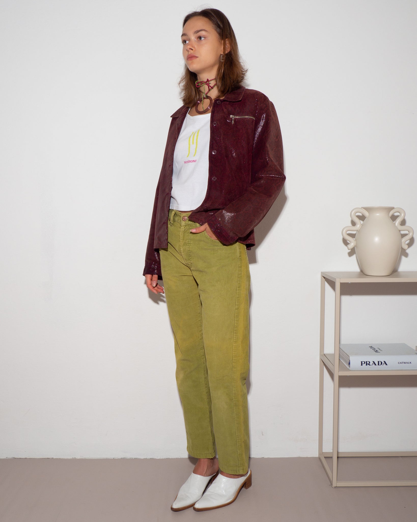 Embossed Leather Jacket