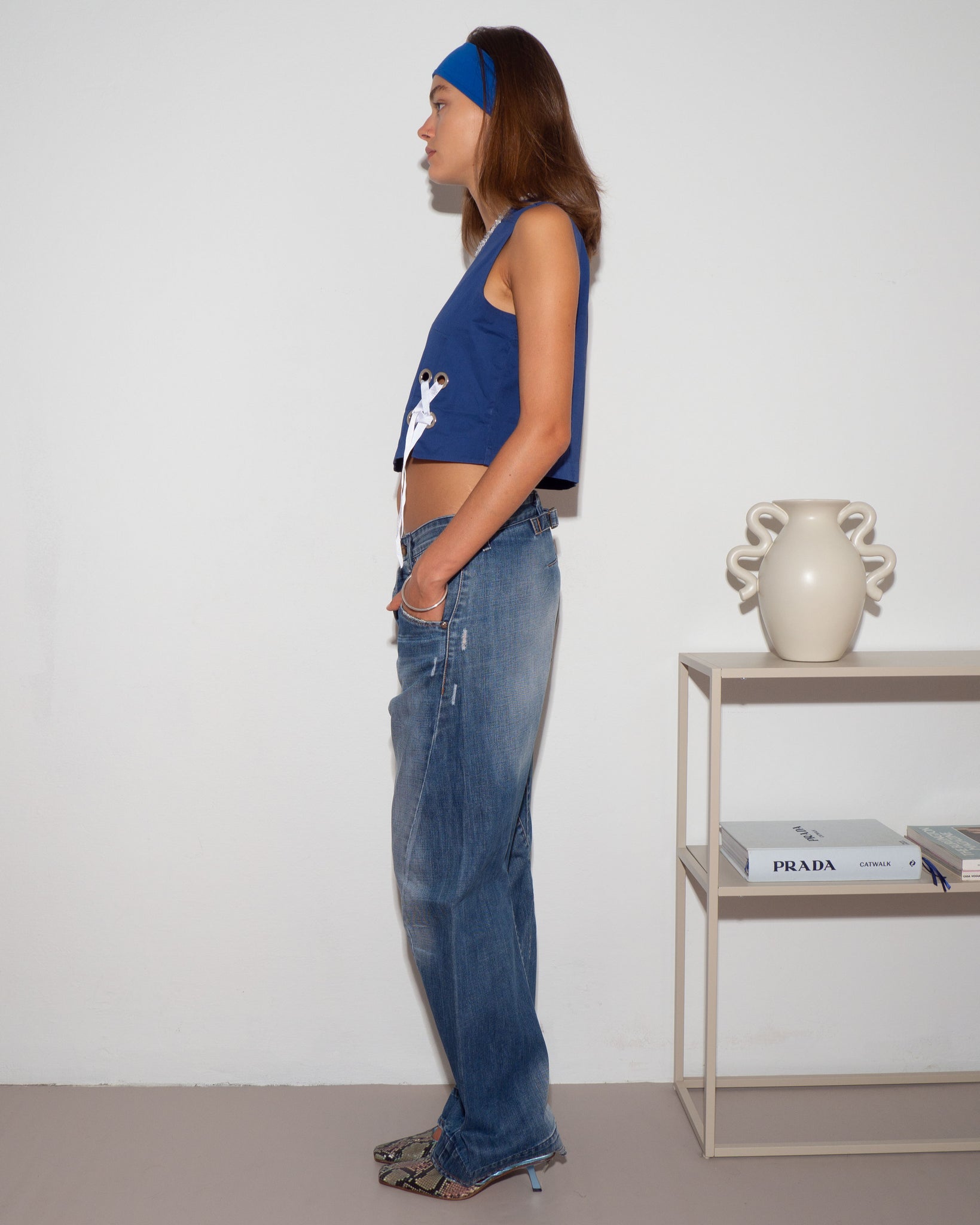 Blue Cotton Top