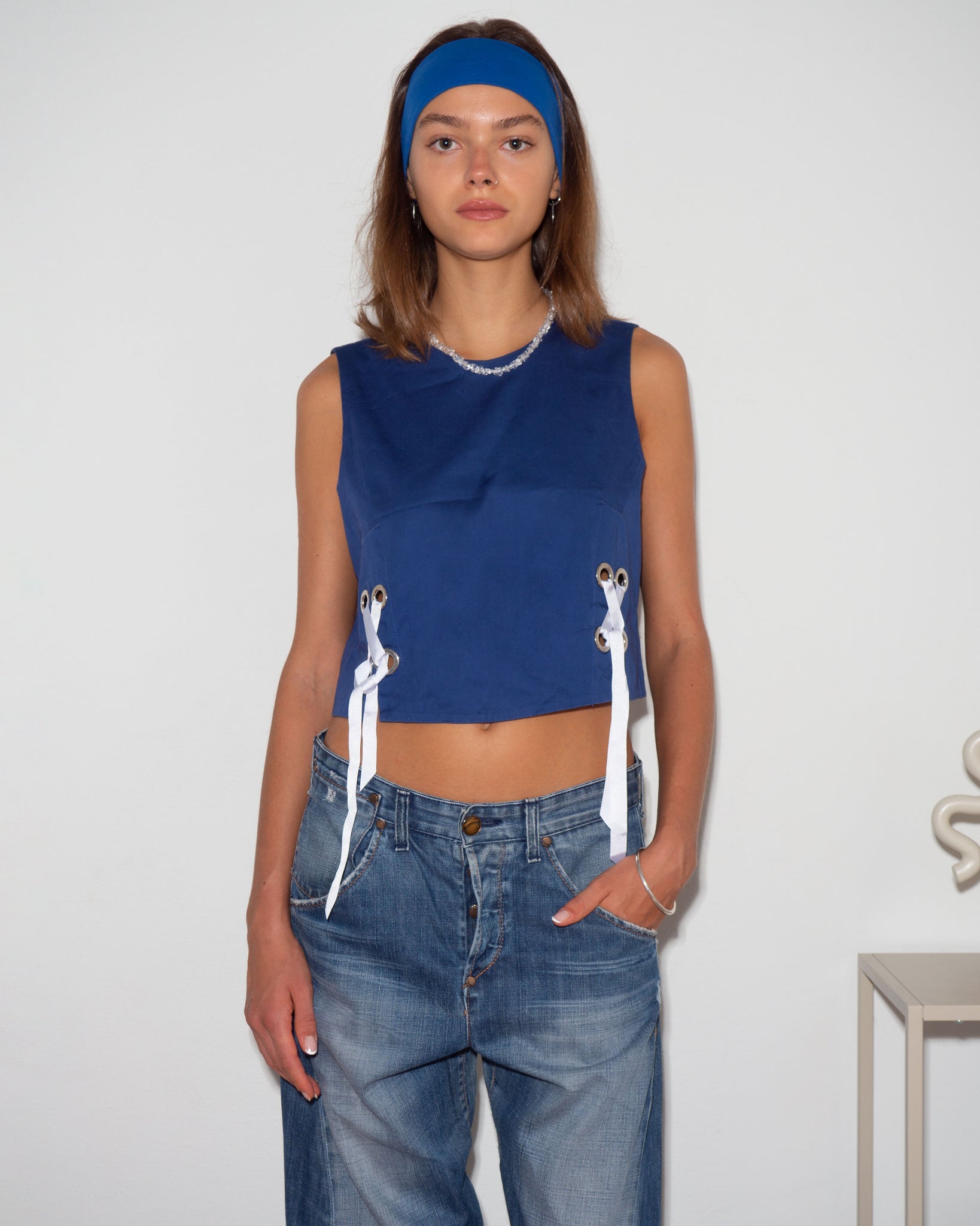 Blue Cotton Top
