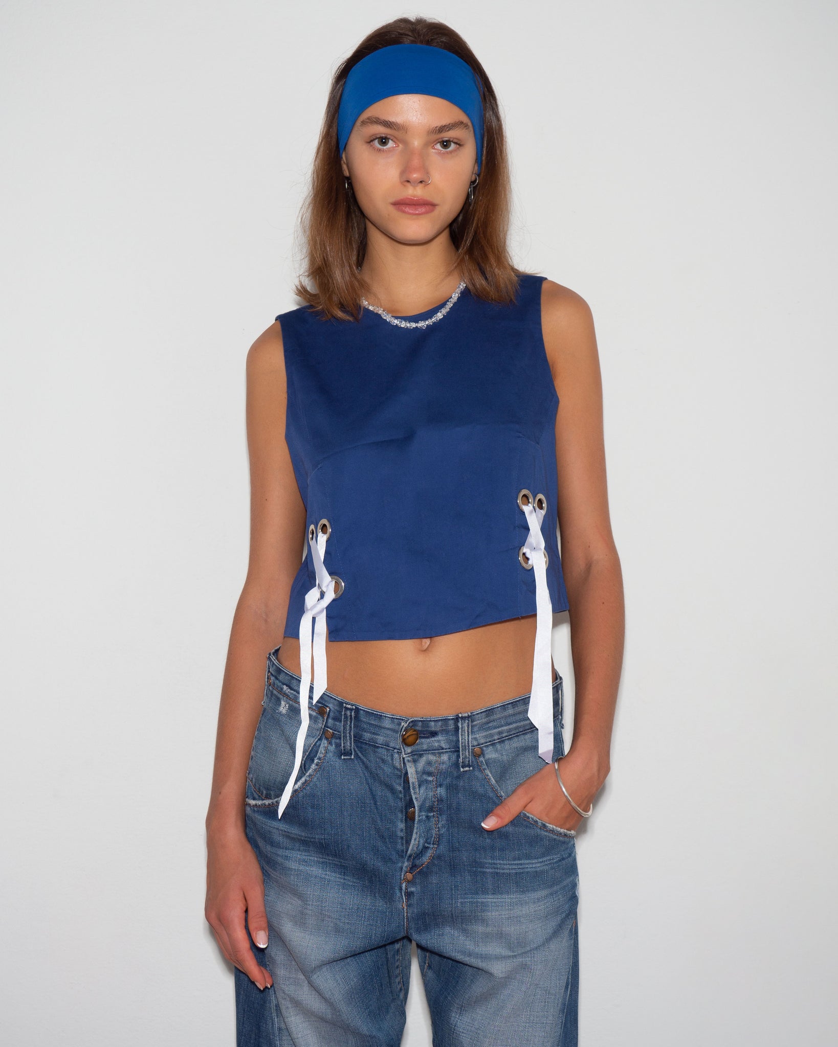 Blue Cotton Top
