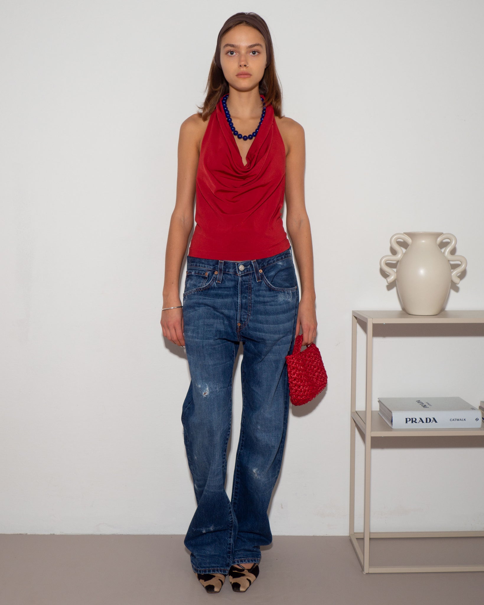 Red Fitted Top