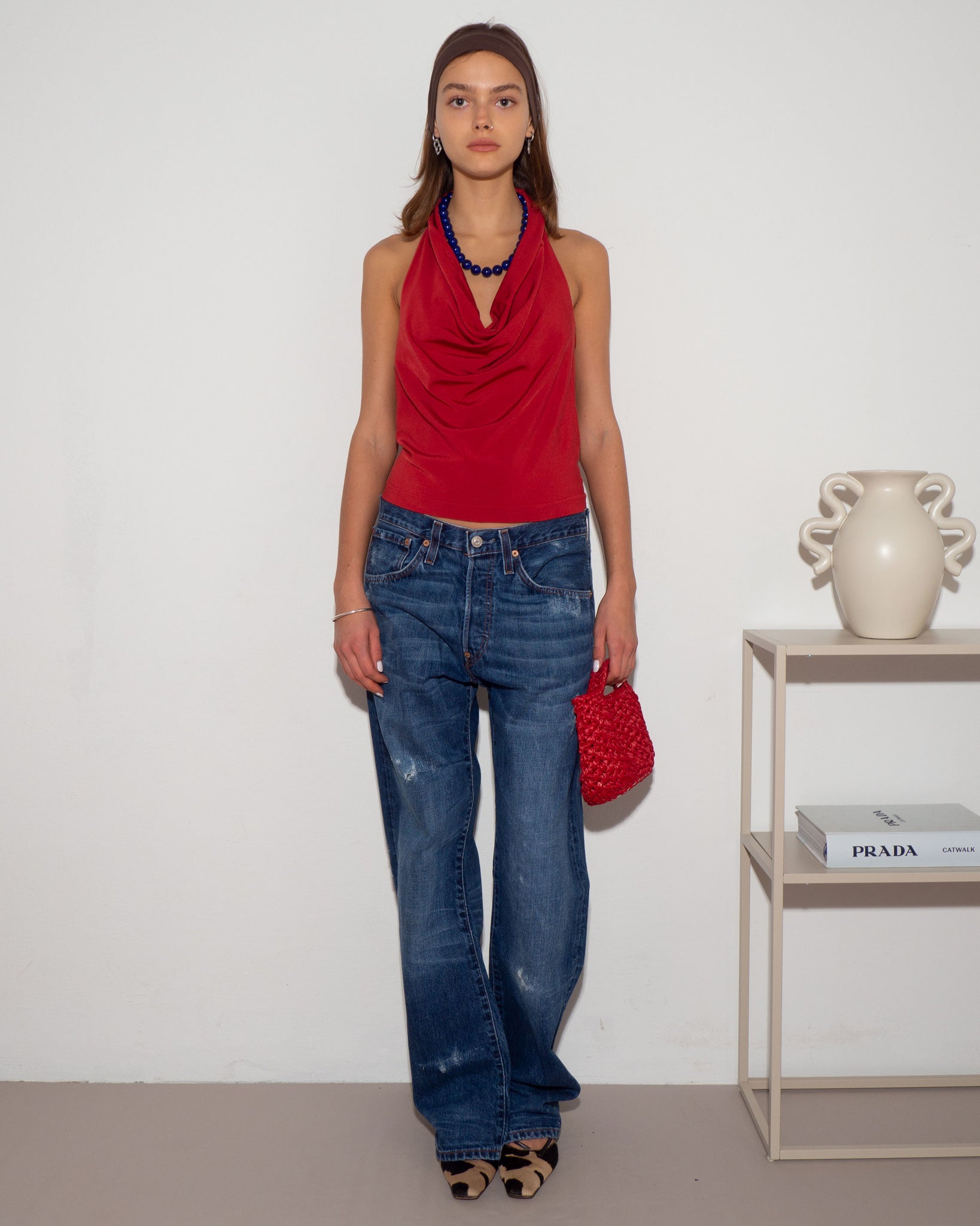 Red Fitted Top