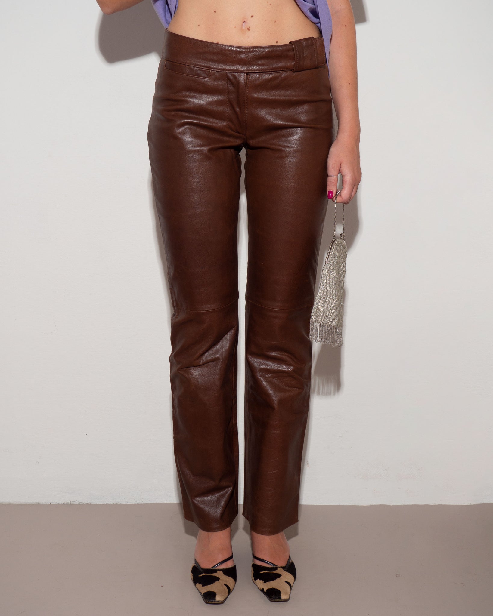Chocolate Leather Pants