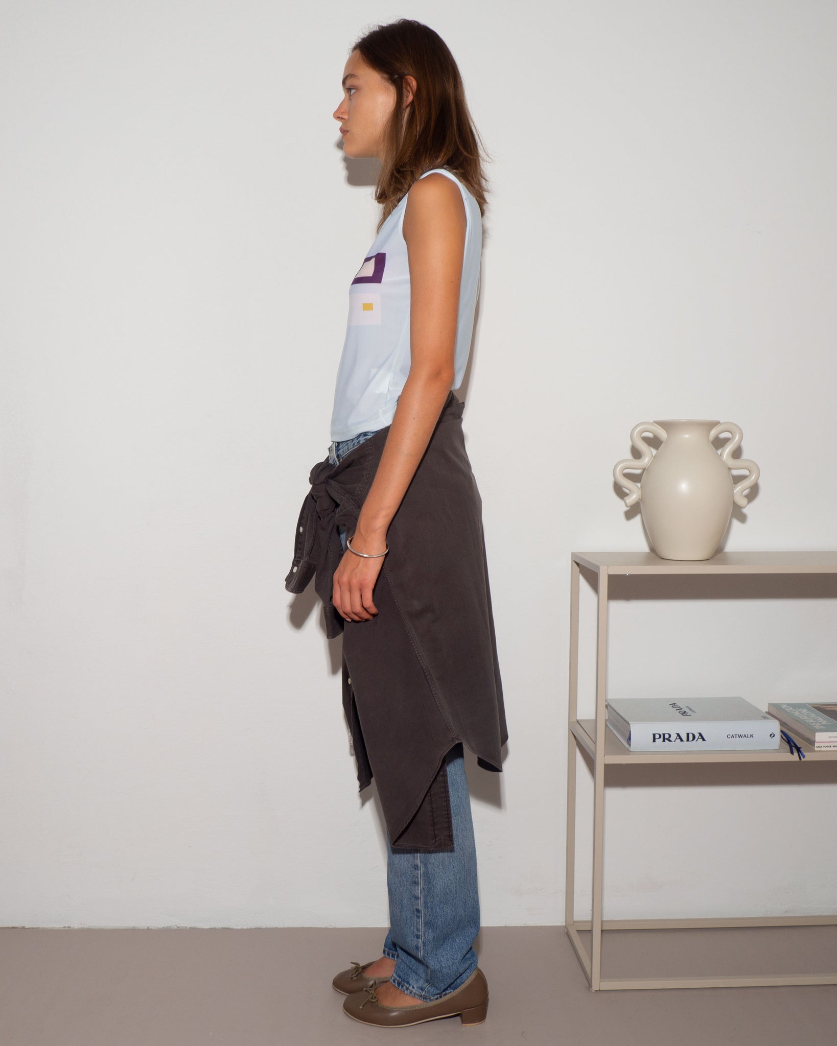 Abstract Sleeveless Top