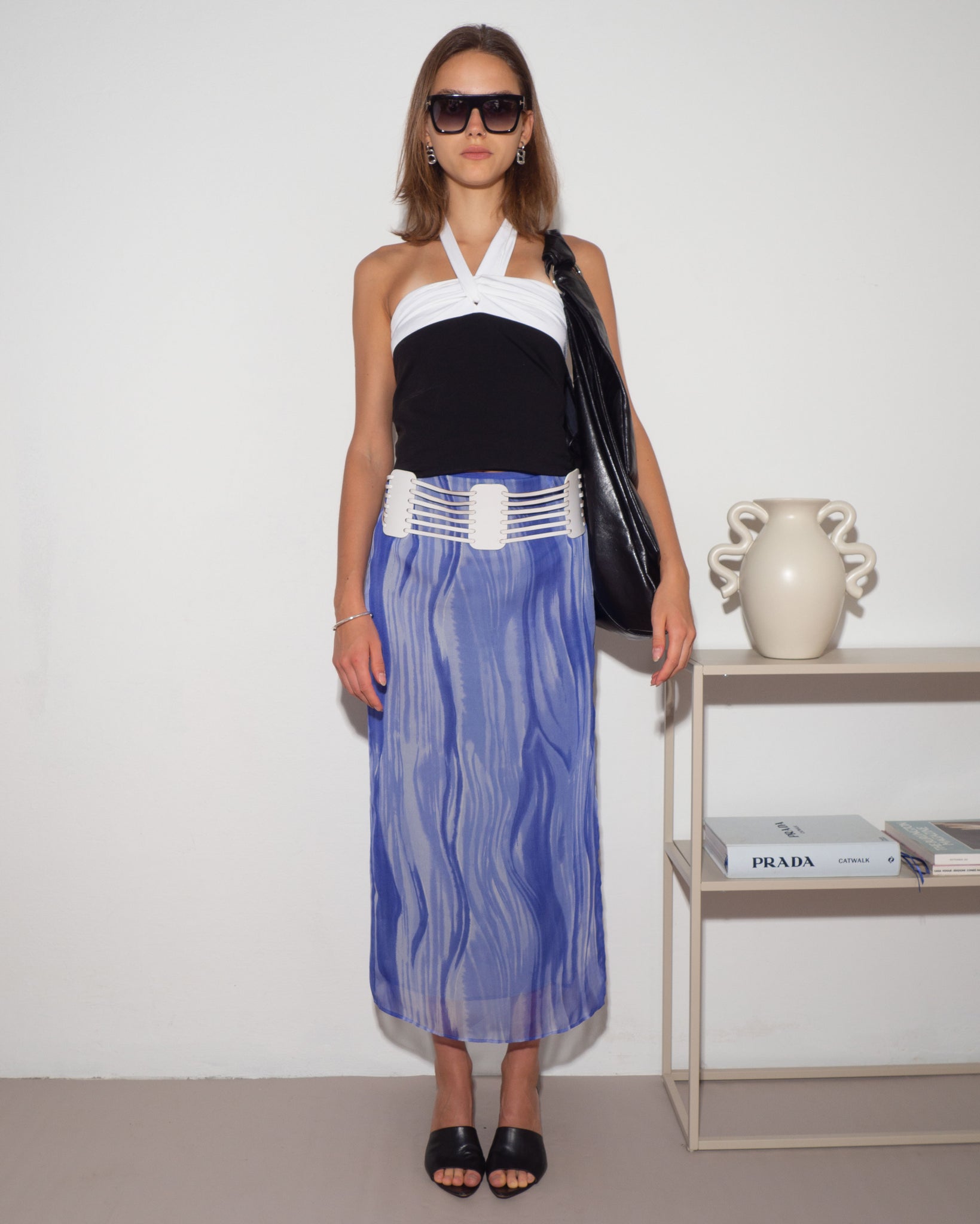 Blue Maxi Skirt